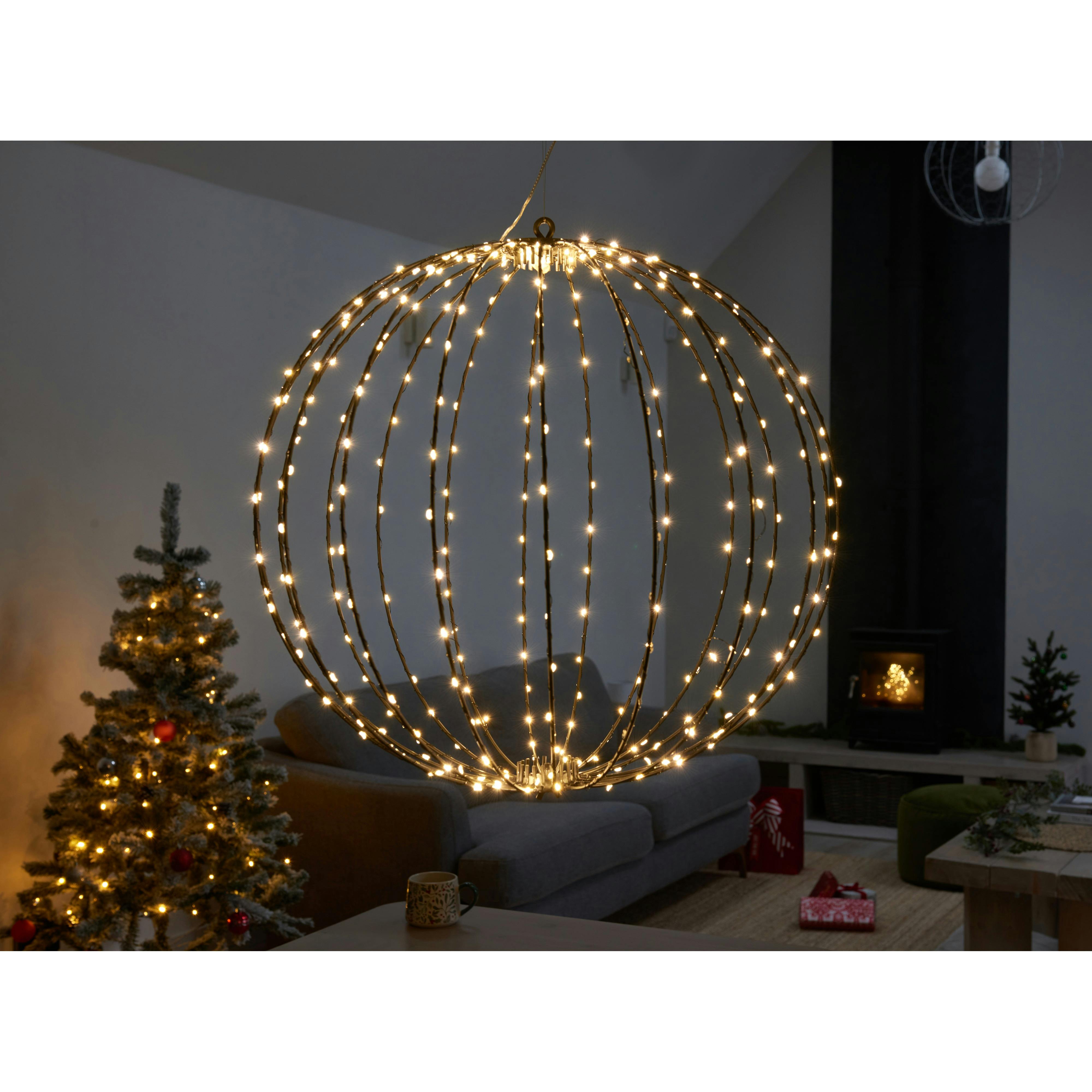 Mysmartbuy White 360 Led Twinkling Orb Warm 50Cm Lv - One Size - Image 3