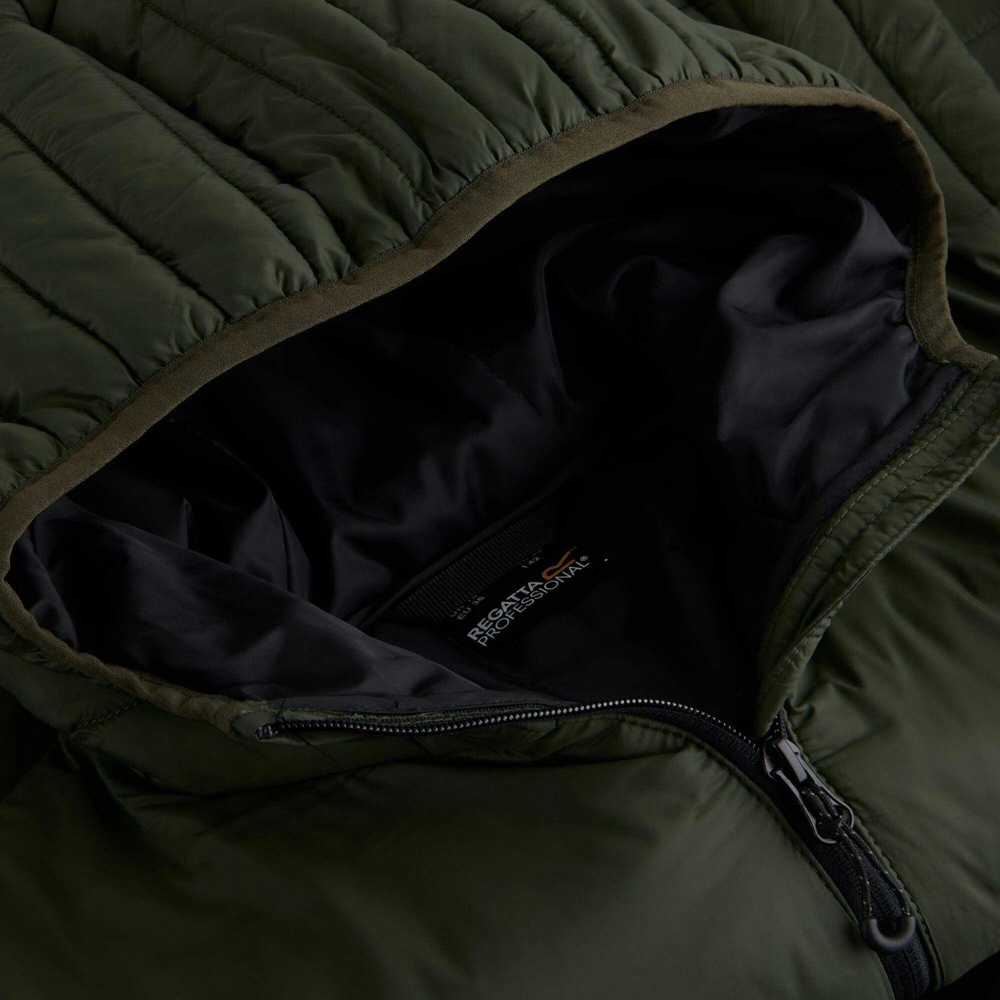 Regatta (10 Uk, Dark Khaki/Black) Womens/Ladies Loft Lite Baffled Hybrid Jacket - Image 2