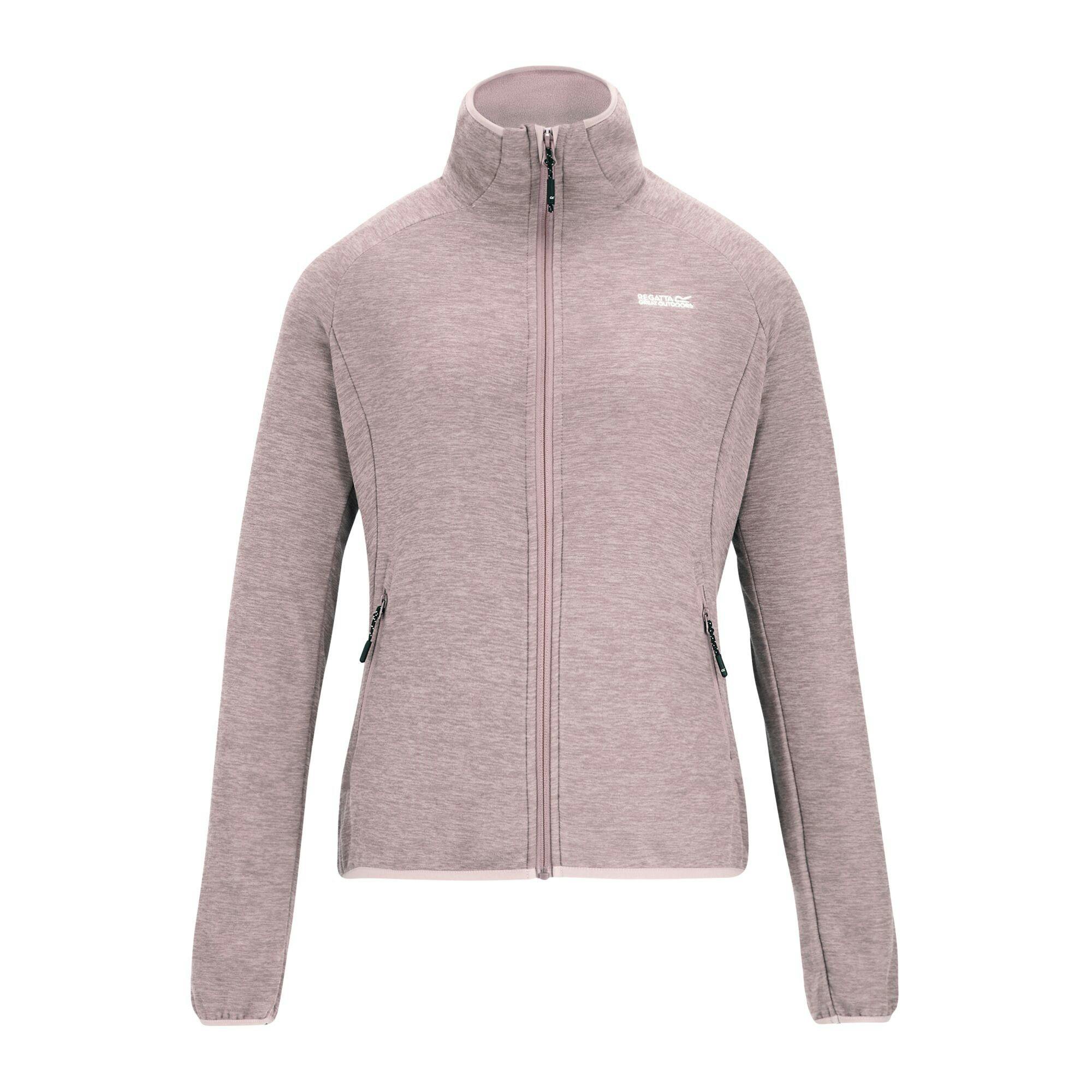 Regatta Women's Lilac Rivendell Full Zip Fleece Jacket - Powder - 20 Uk - Powder - 70% Polyester/30% Recycled Polyester