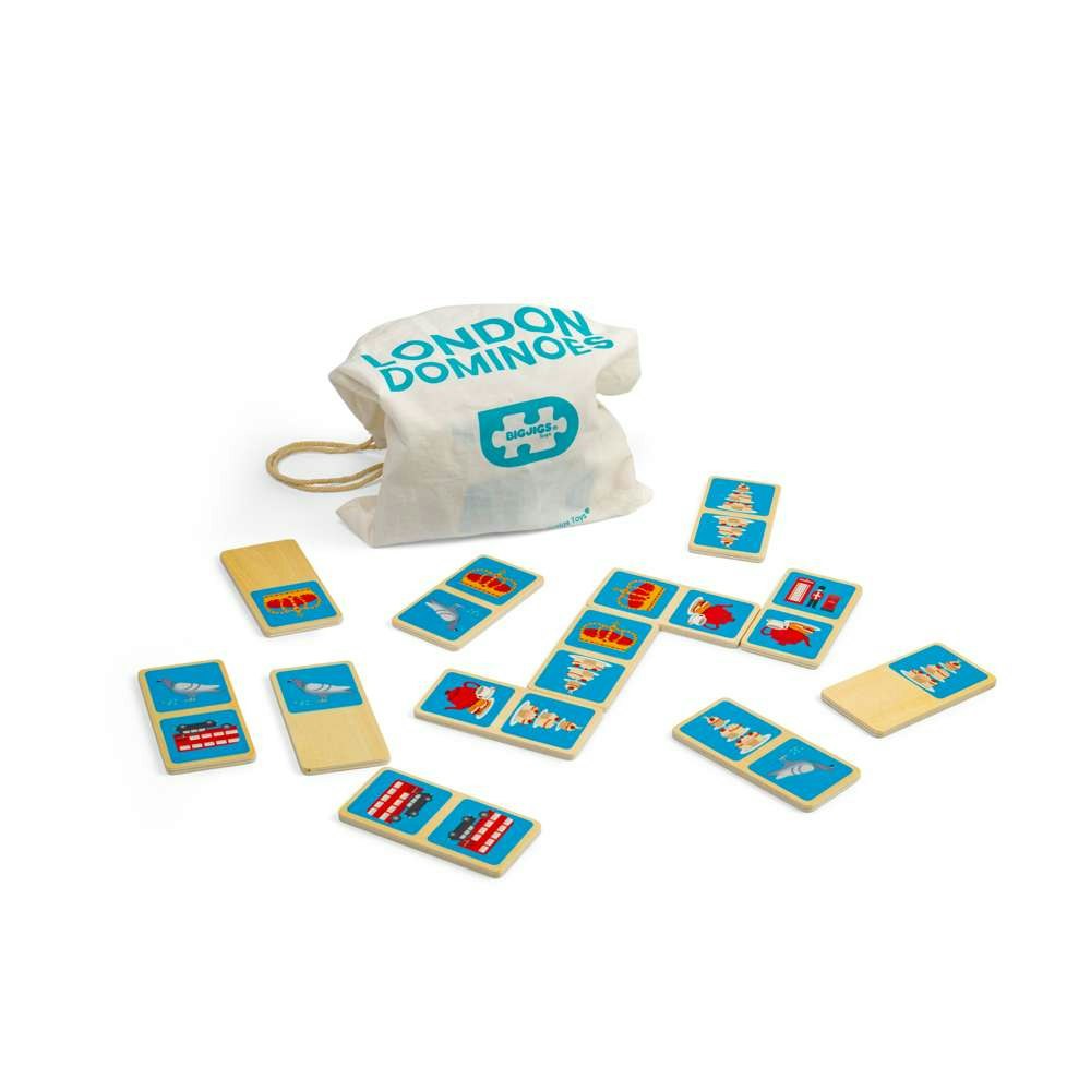 Bigjigs Toys Red/Black London Dominoes