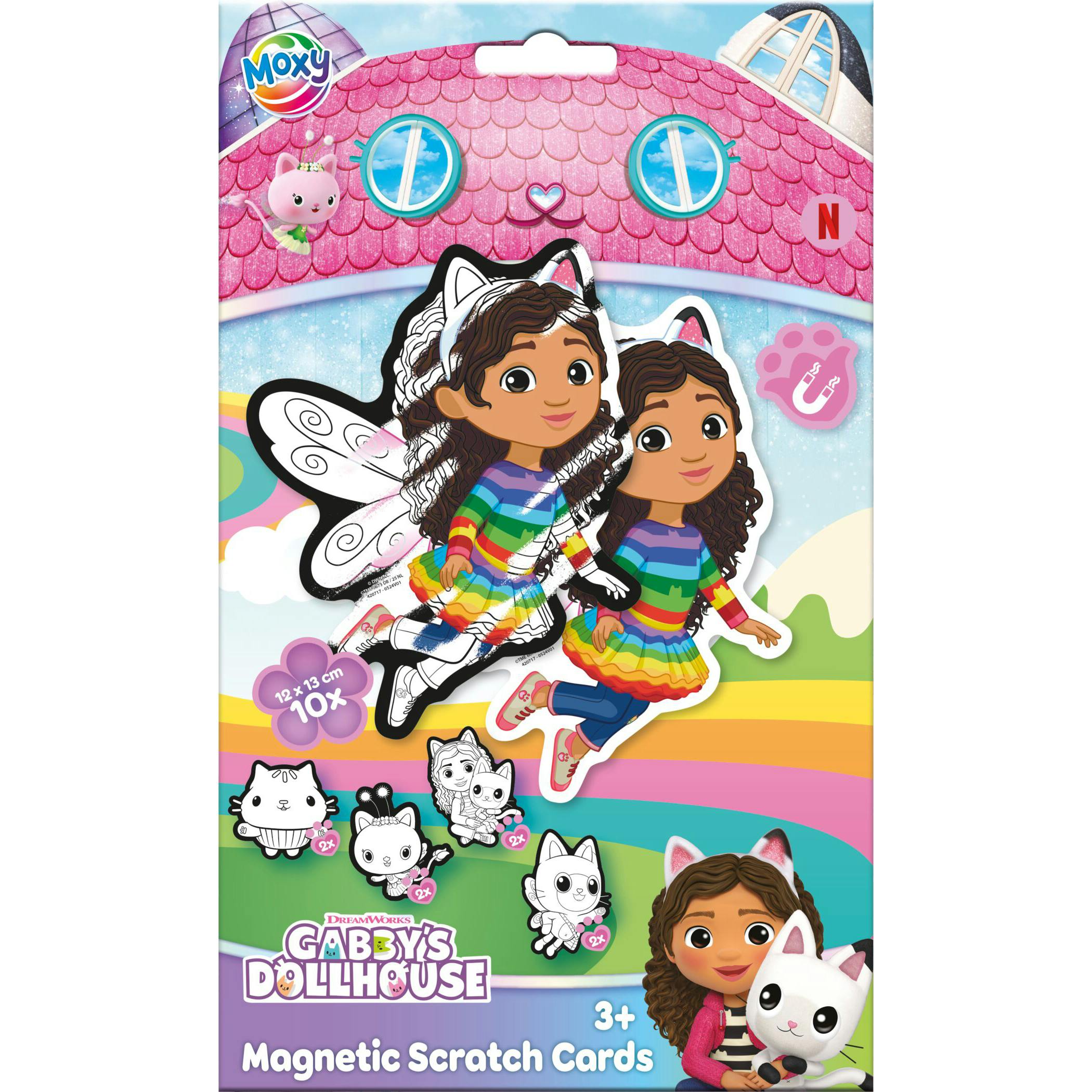 Totum Pink Gabby Dollhouse Scratch Card - Multi - Plastic
