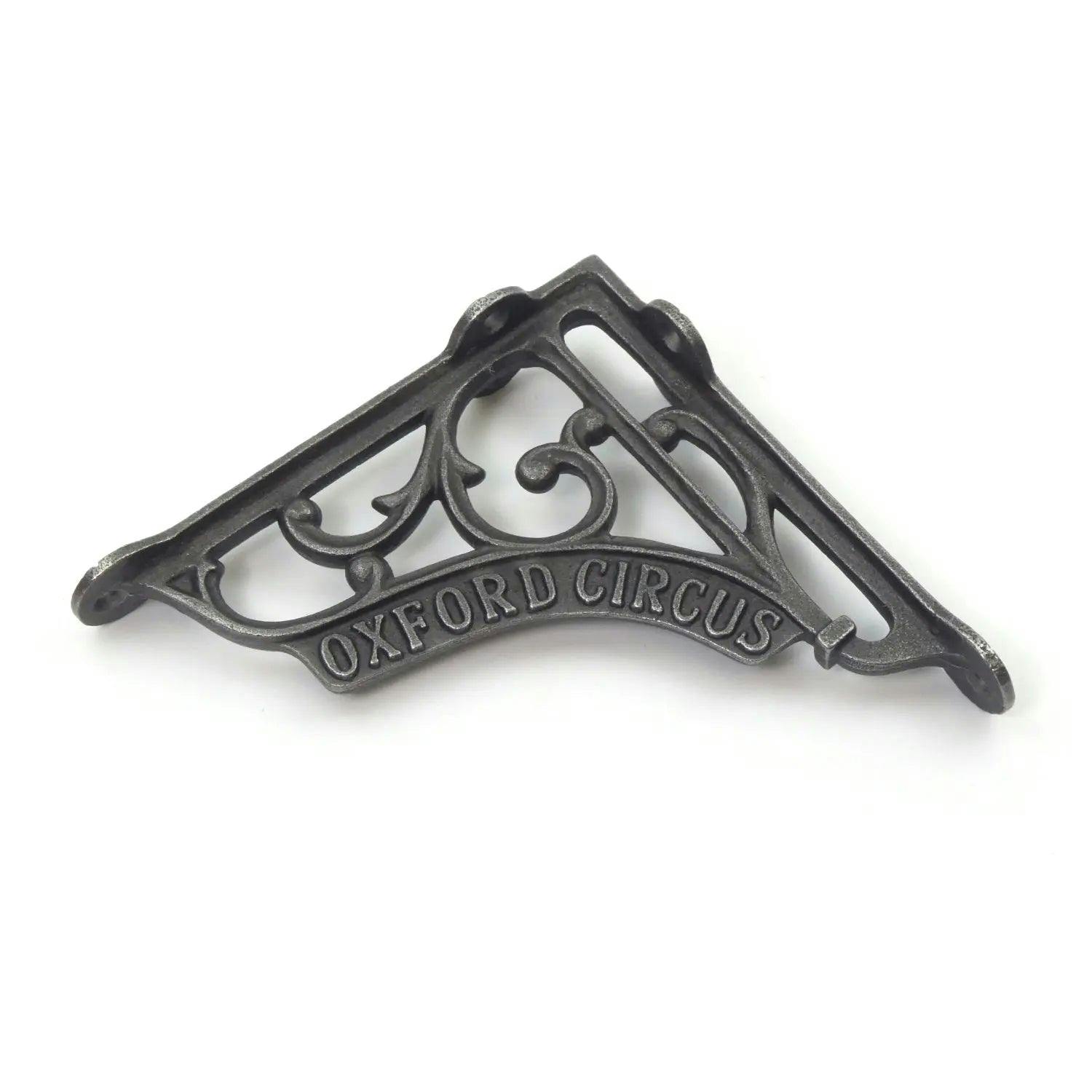 Oakcrafts Pair Of Antique Cast Iron Oxford Circus Victorian Style Shelf Brackets - 125Mm X 125Mm
