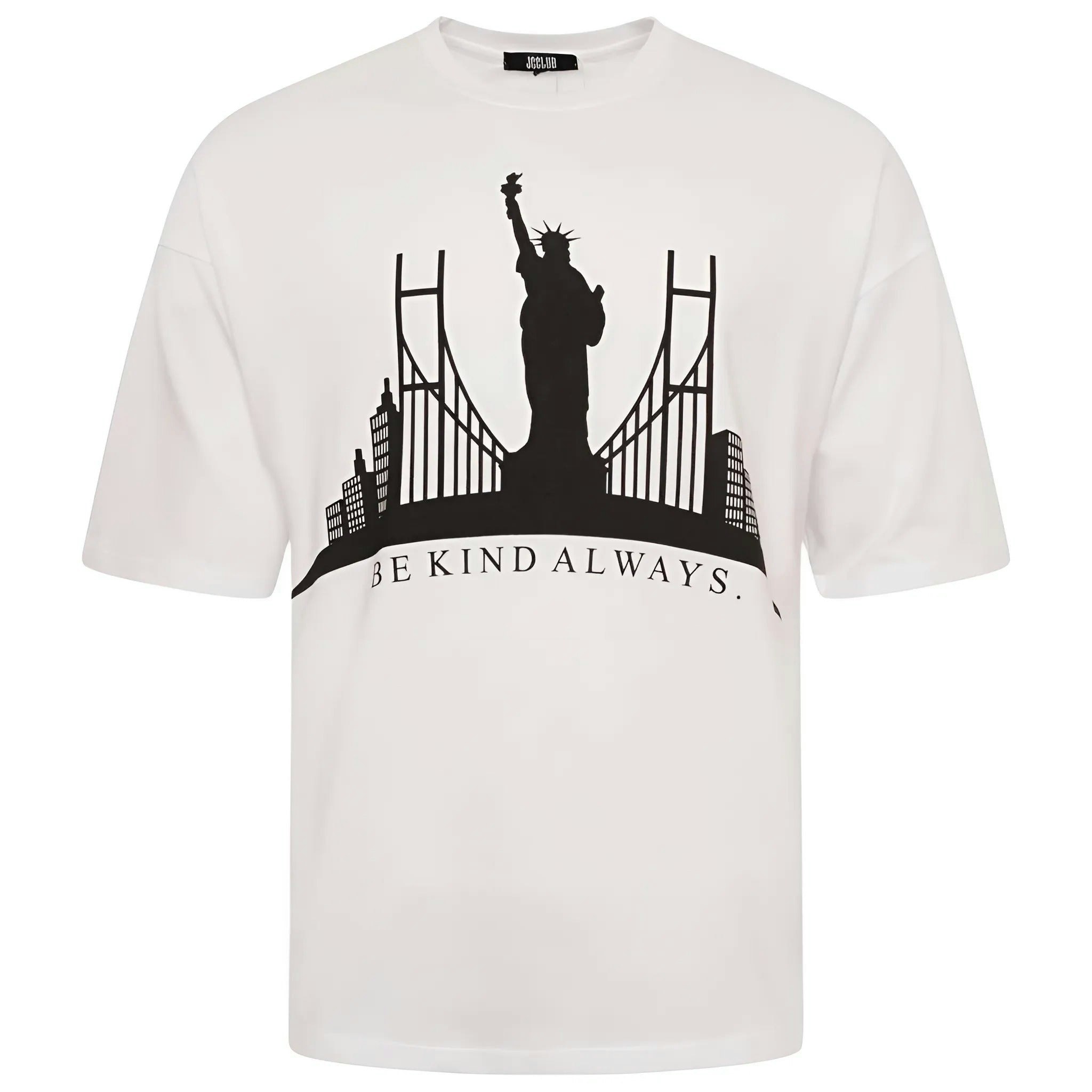 Jcclub White Freedom Statue T-Shirt - S