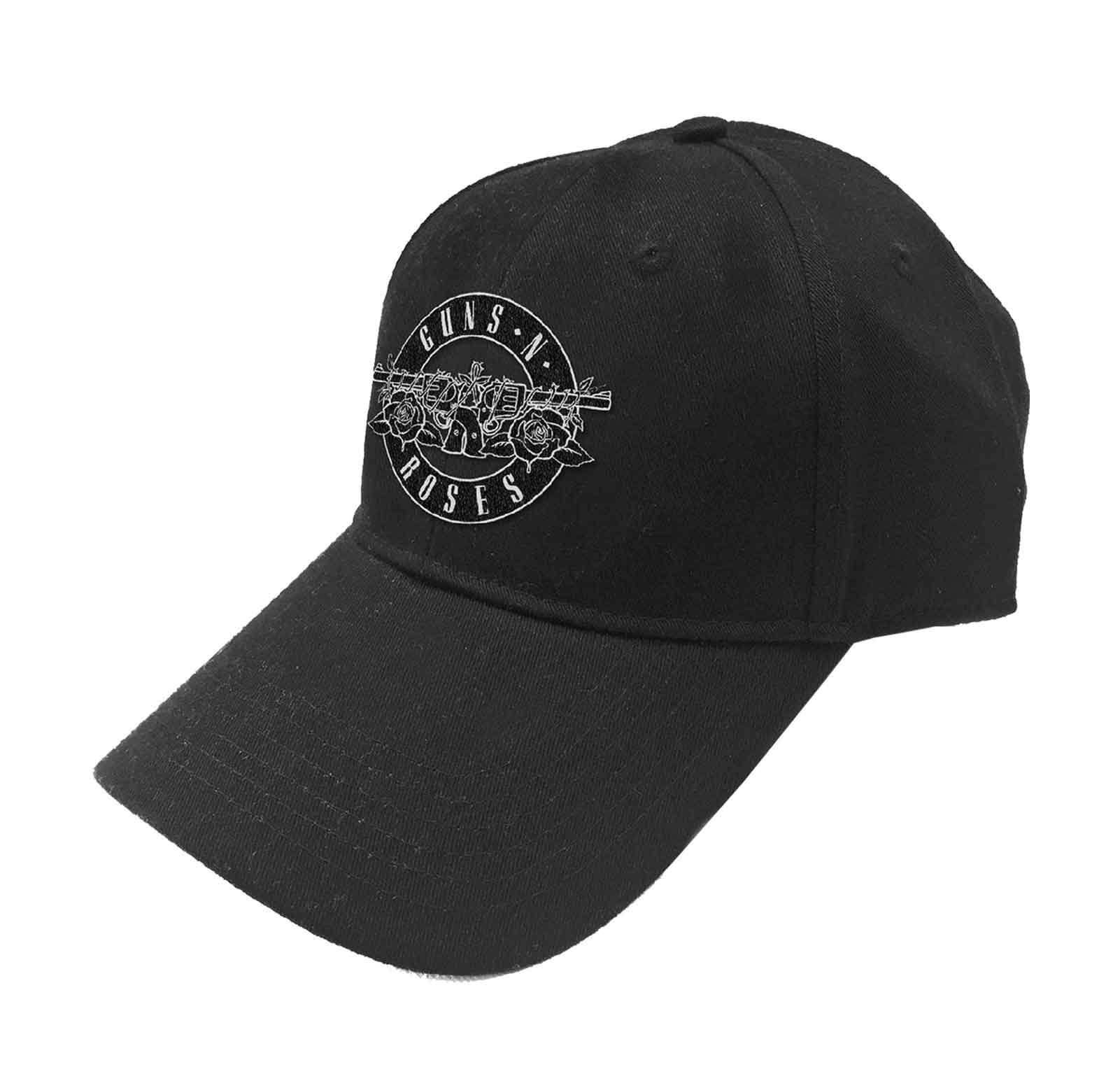 Paradiso Clothing Unisex White Guns N Roses Circle Patch Strapback Baseball Cap