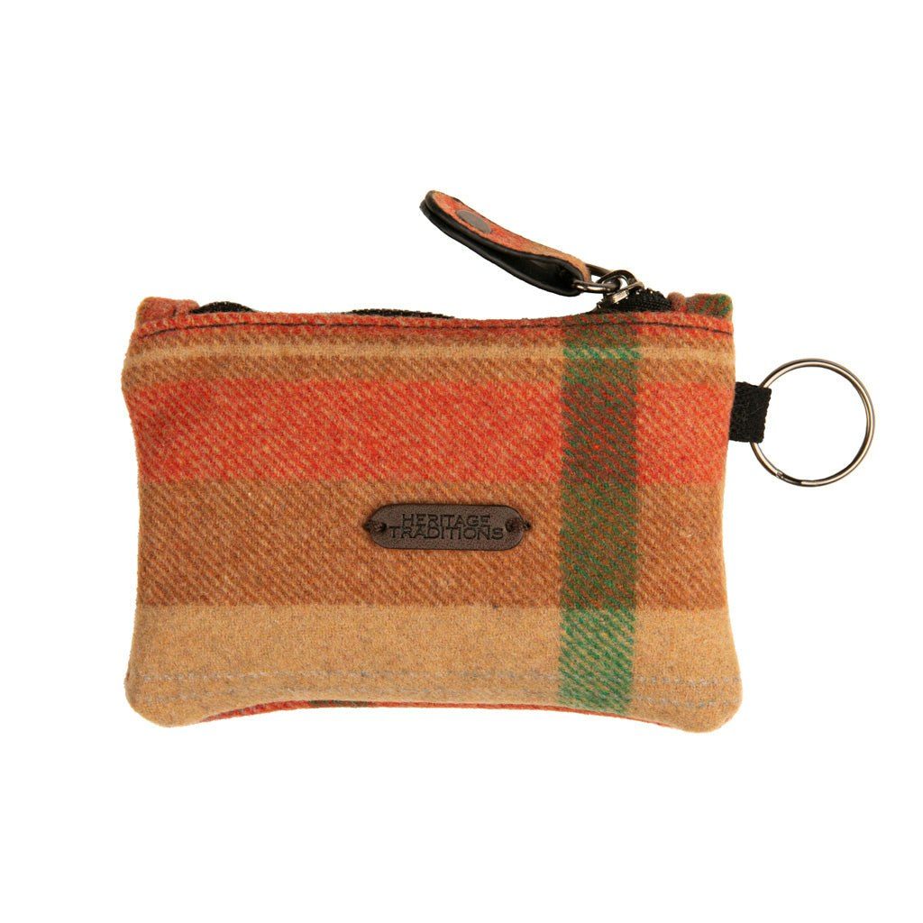 Heritage Traditions Light Tweed Coin Purse - Camel Check