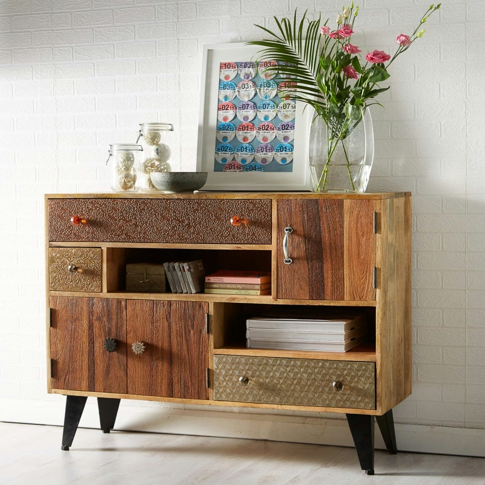 Ih Design Seamon Reclaimed Wood Sideboard - Wood - 1