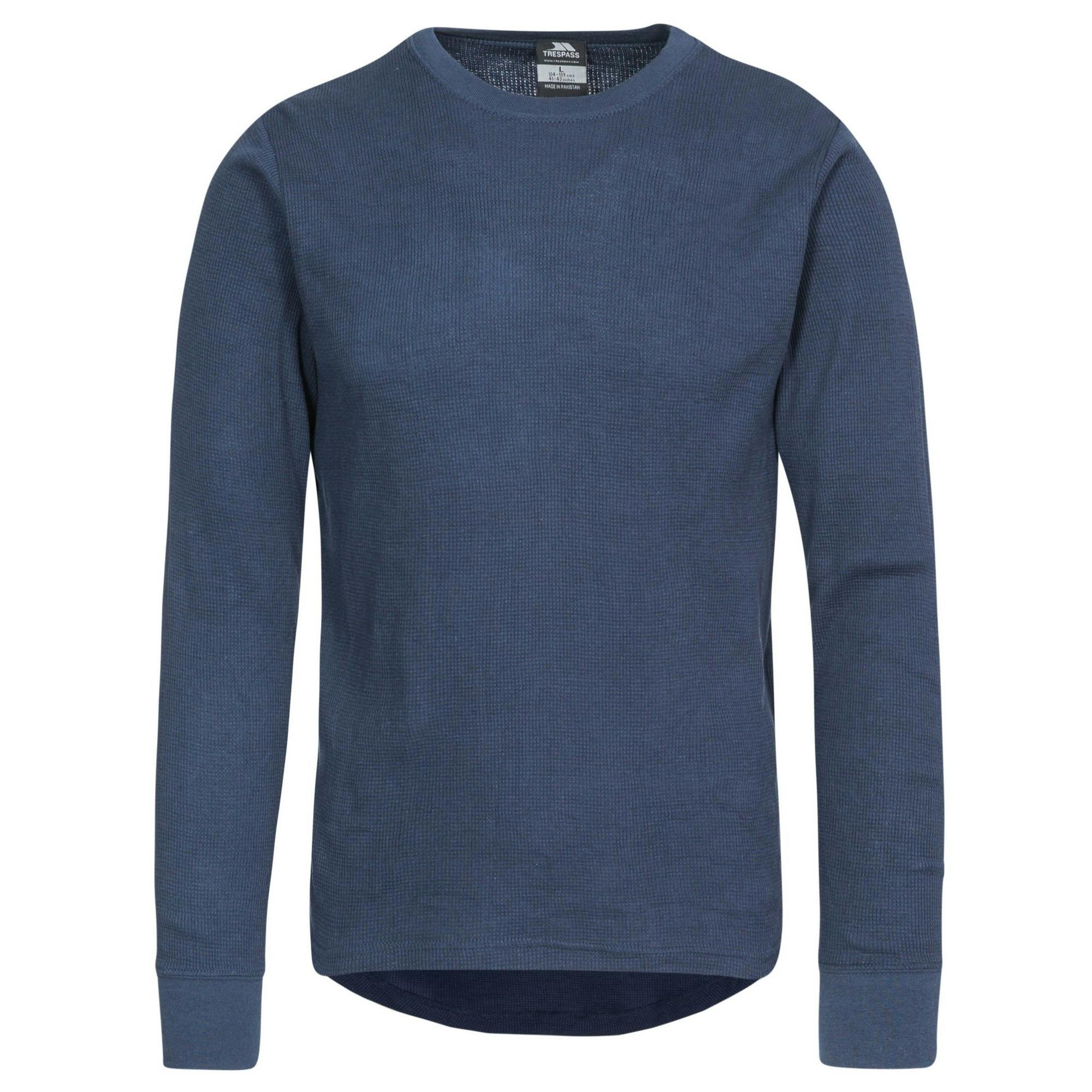 Trespass Unisex Adults Unify Thermal Base Layer Top - Navy - Xs - Navy - 60% Cotton/40% Polyester