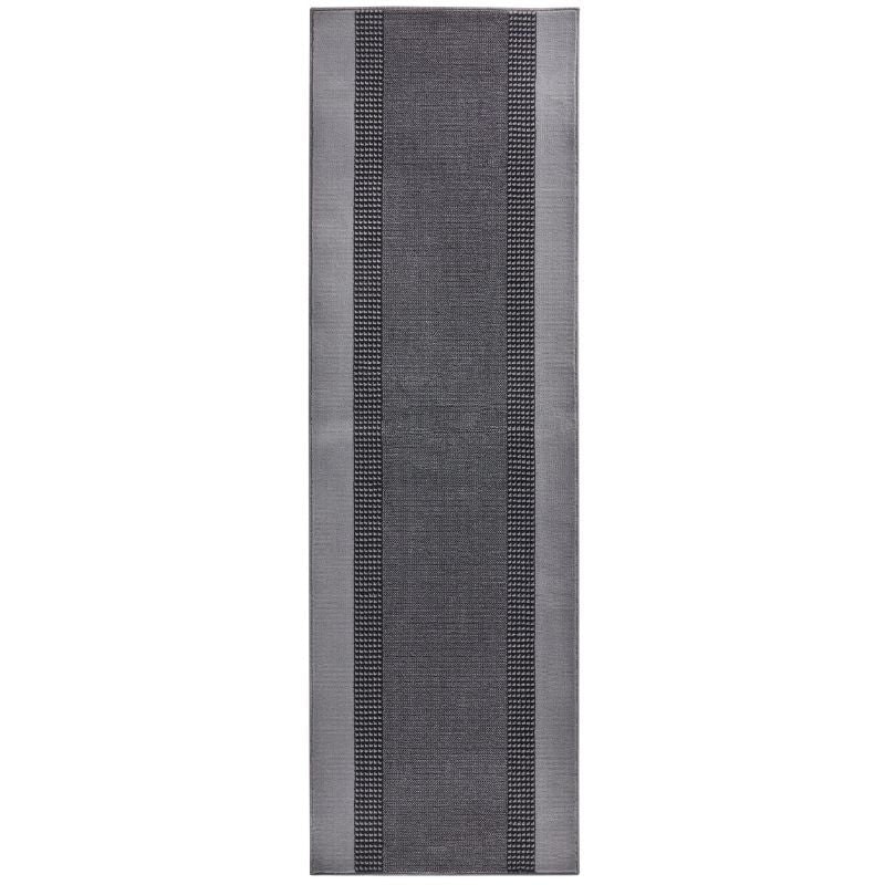 Hanse Home Grey Designer Velours Runner “Band” – Classic Elegance - 80X350 Cm