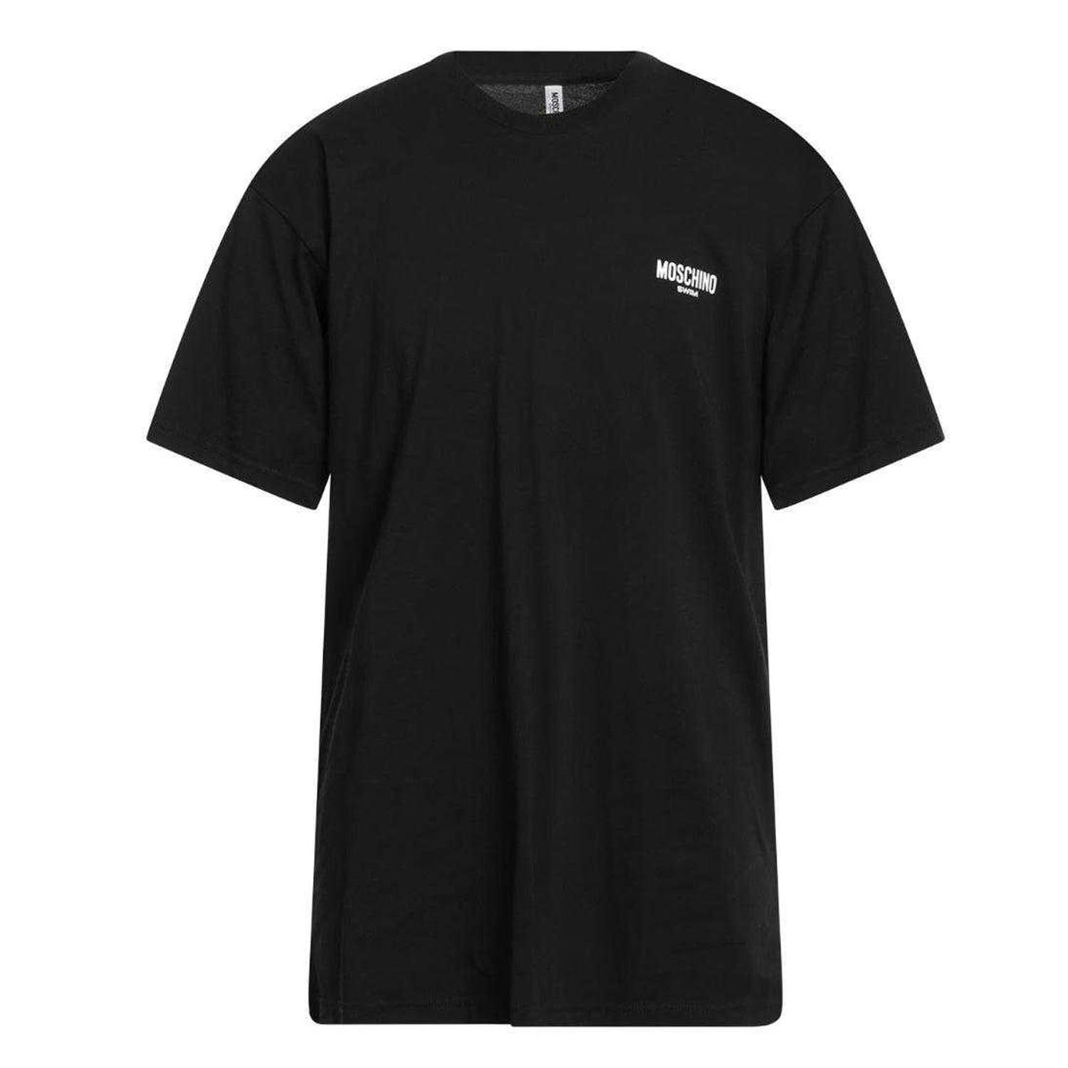 Moschino Unisex Black Adult Swim Logo Cotton T-Shirt - Xs - 100% Cotton
