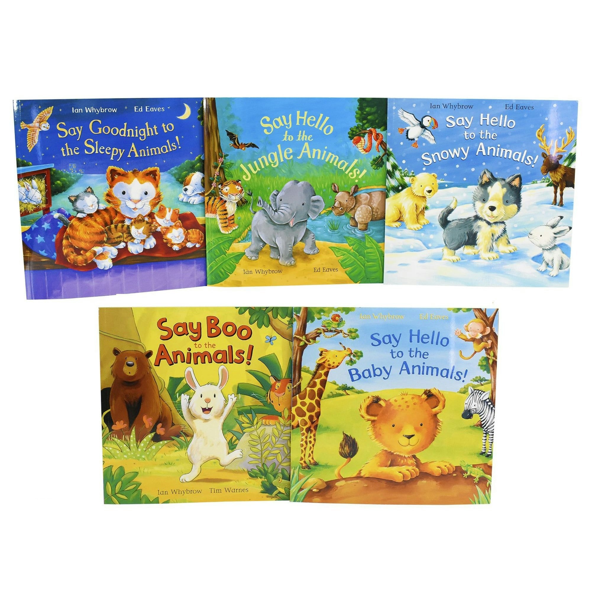 Pan Macmillan Say Hello To The Animals 5 Books Collection Set - Children Picturebook Nursery Books Pictureflat B..