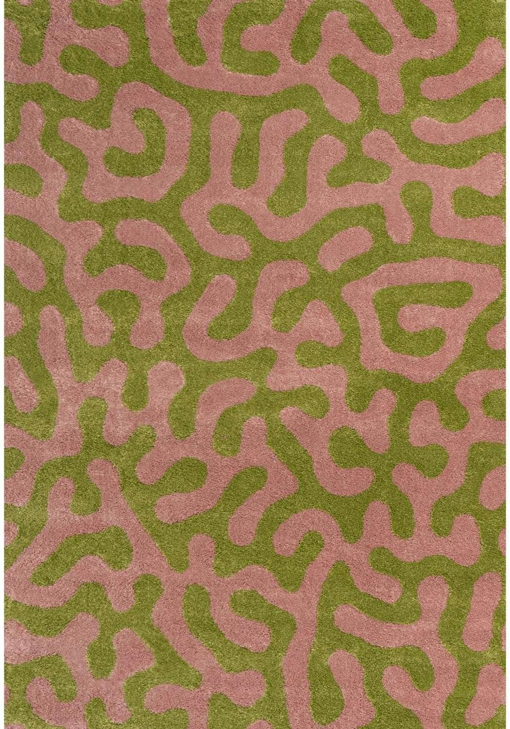 Rackhams Green/Pink Joli Doodle & Rug - 240X340 Cm