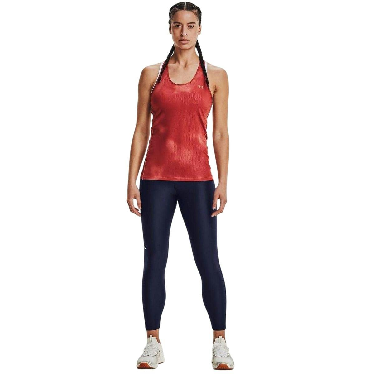 Under Armour Women's Blue / Heatgear Leggings - 10 Uk - 100% Mixed