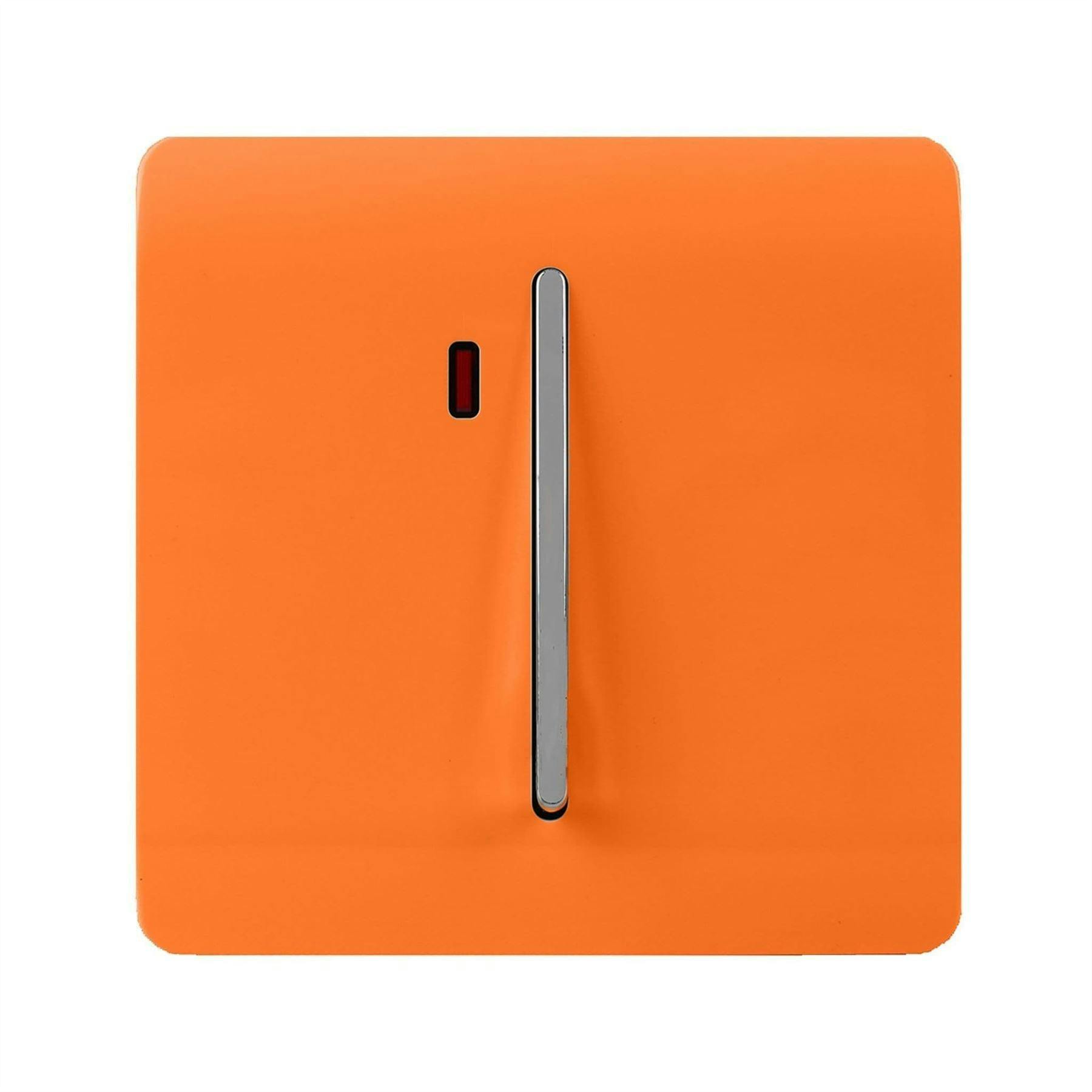 Trendi Switch Trendi Artistic Modern Glossy 45 A Light Switch & Neon Insert Orange - Image 6