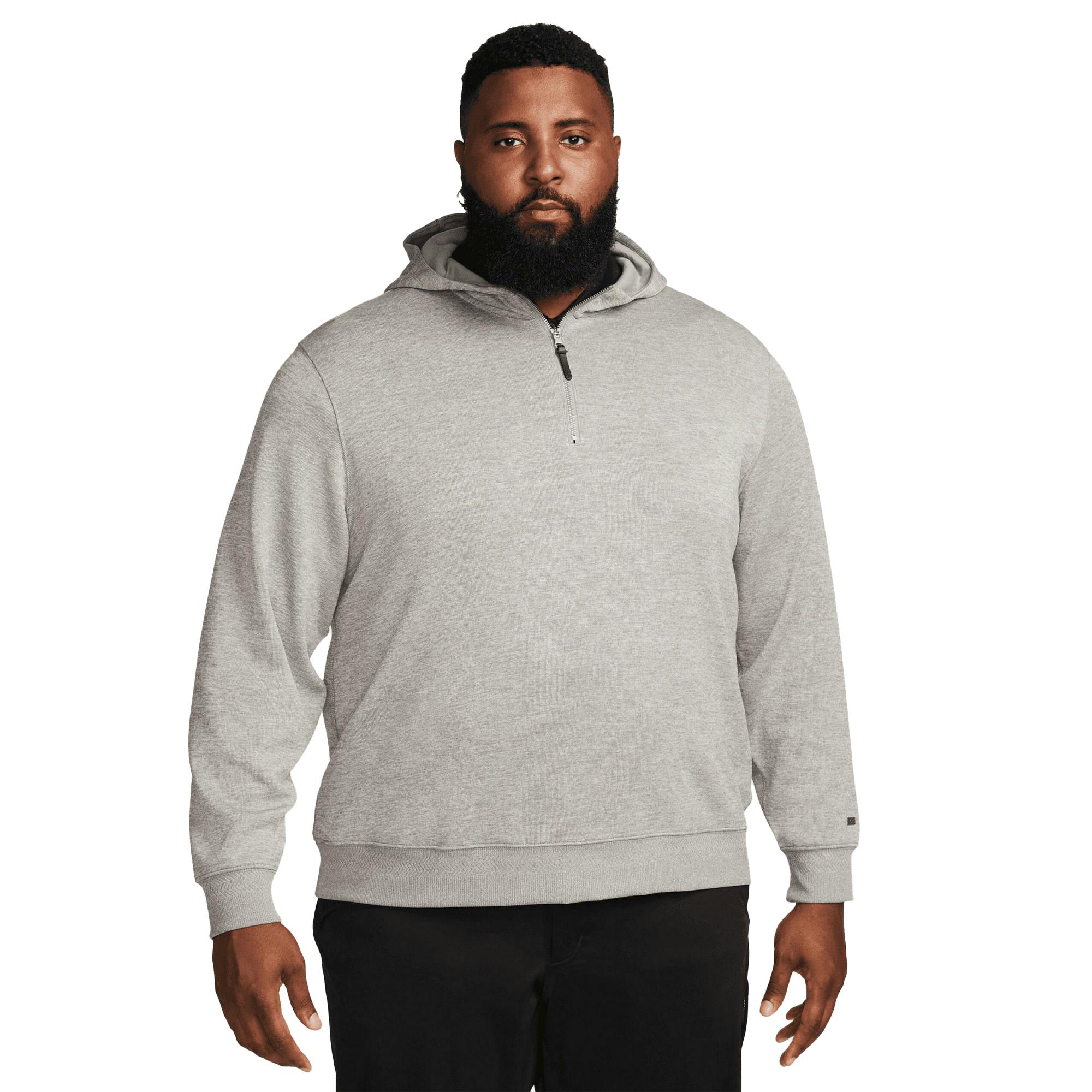 Nike Men's White/Silver Dri-Fit Golf Hoodie - /Dust/Brushed - /Dust/Brushed - Xl - 100% Polyester