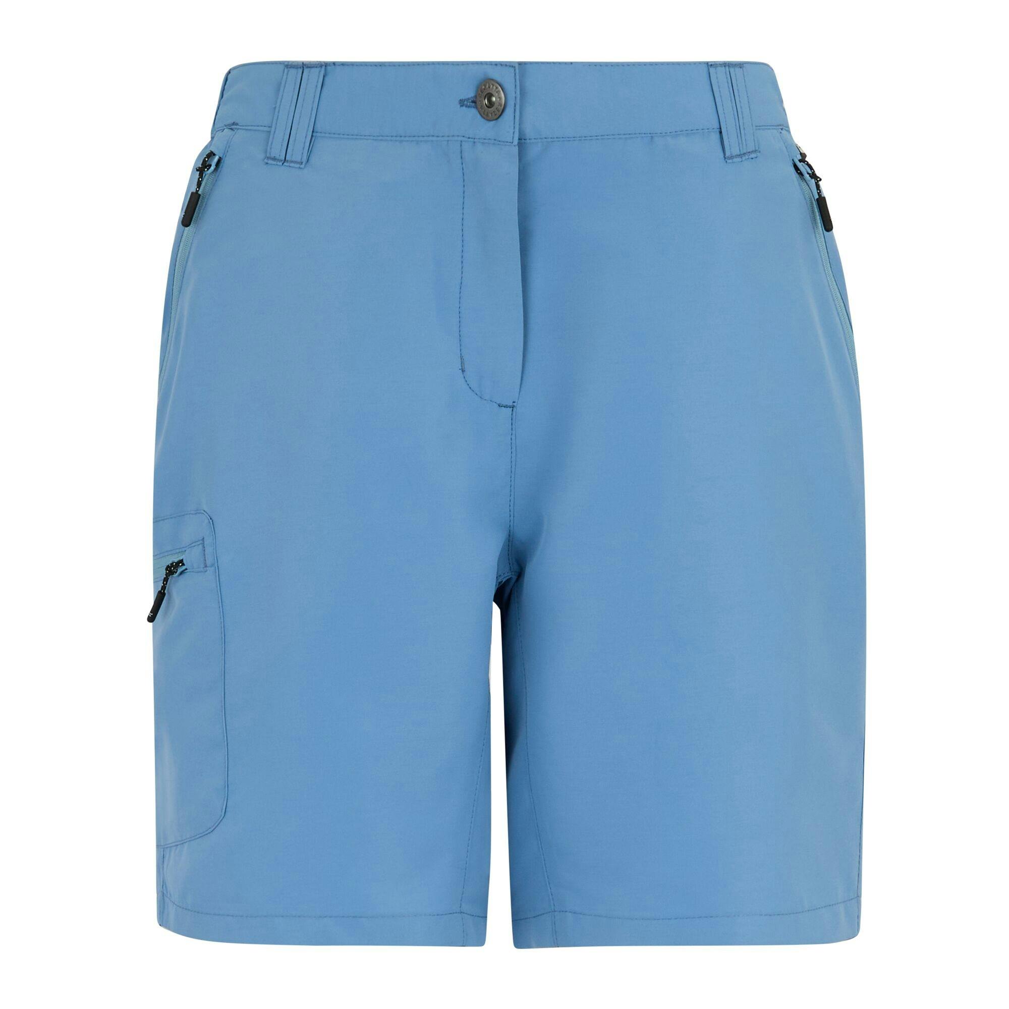 Regatta Women's Chaska Iii Walking Shorts - Washed Denim - 18 Uk - Washed Denim - 100% Recycled Polyester