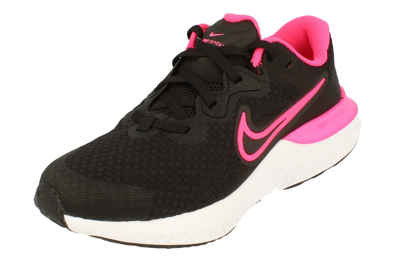 Nike Black/Pink/Grey Renew Run 2 Gs Cw3259 009 - Uk 5.5 | Us 6Y | Eu 38.5