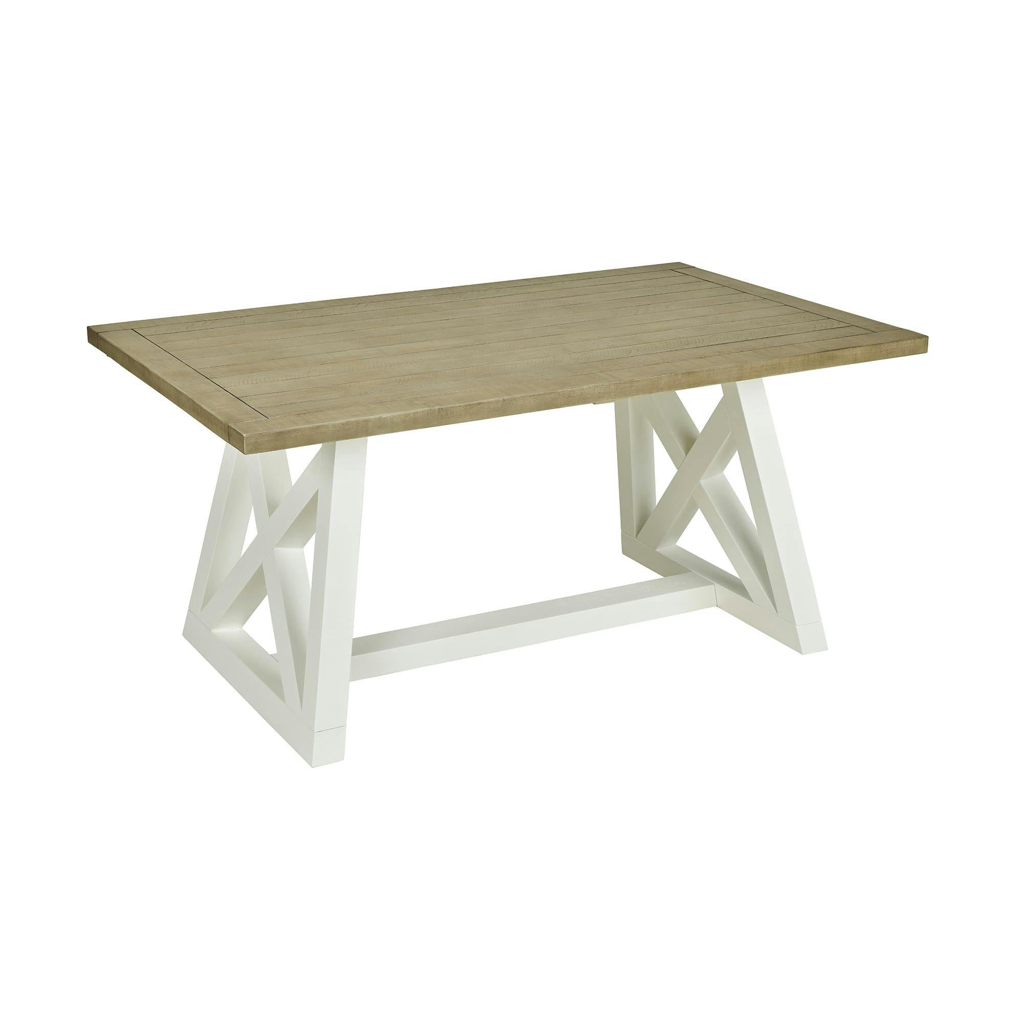 Statement Furniture White Oxford Extending Dining Table - 160Cm