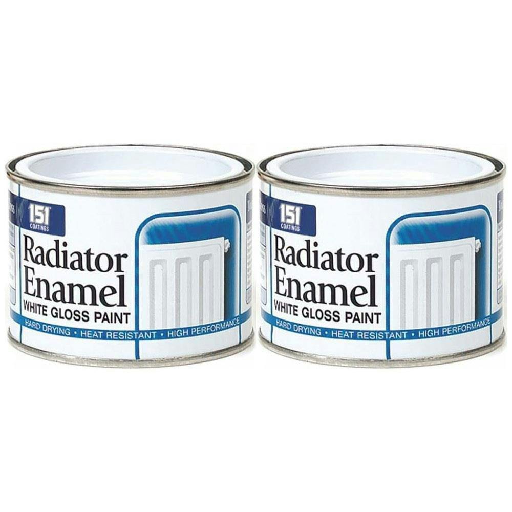 2 x Radiator Enamel White Paint Hard Drying Heat Resistant 151 Coatings 180ml - Image 18
