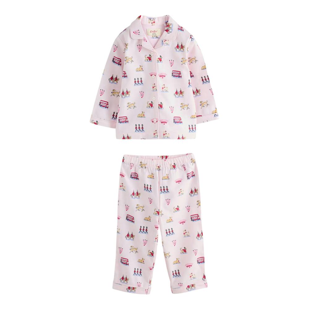 Cath Kidston Girls Pink Button-Down Pyjama Set - 5-6 Years - 100% Cotton