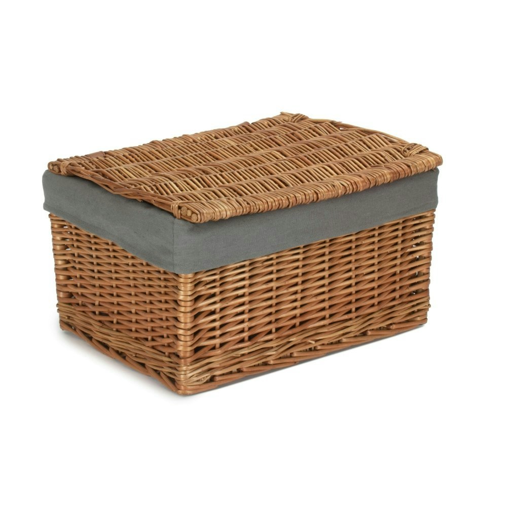 Rackhams Light Steamed Cotton Lined Storage Basket - Medium