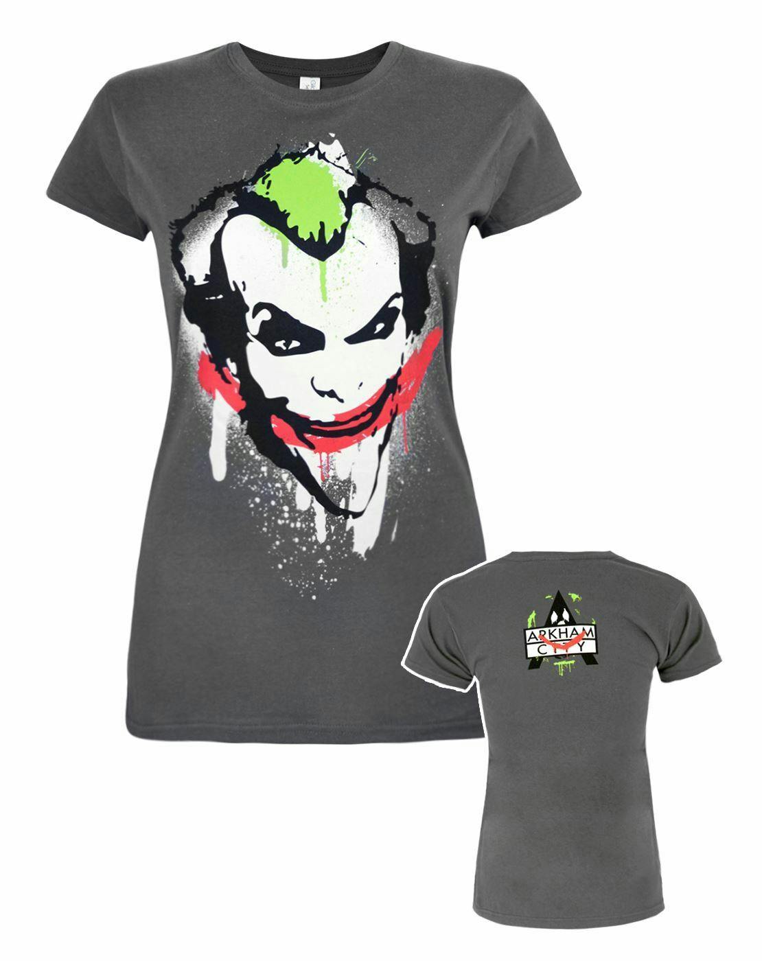 Vanilla Underground Women's Grey Dc Comics Batman Short Sleeved T-Shirt - Medium