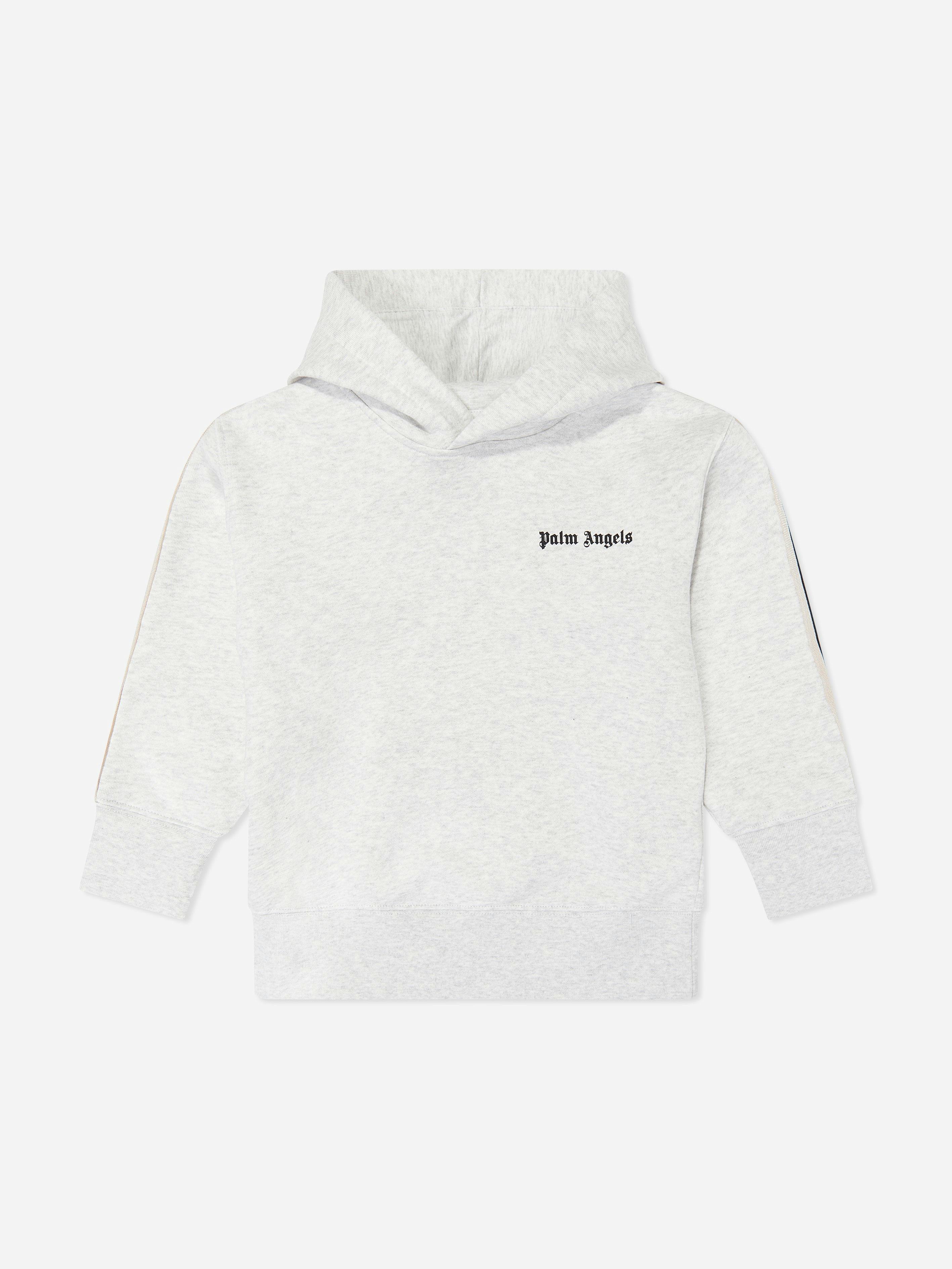 Palm Angels Boys Grey Kids Classic Logo Hoodie In - 12 Yrs
