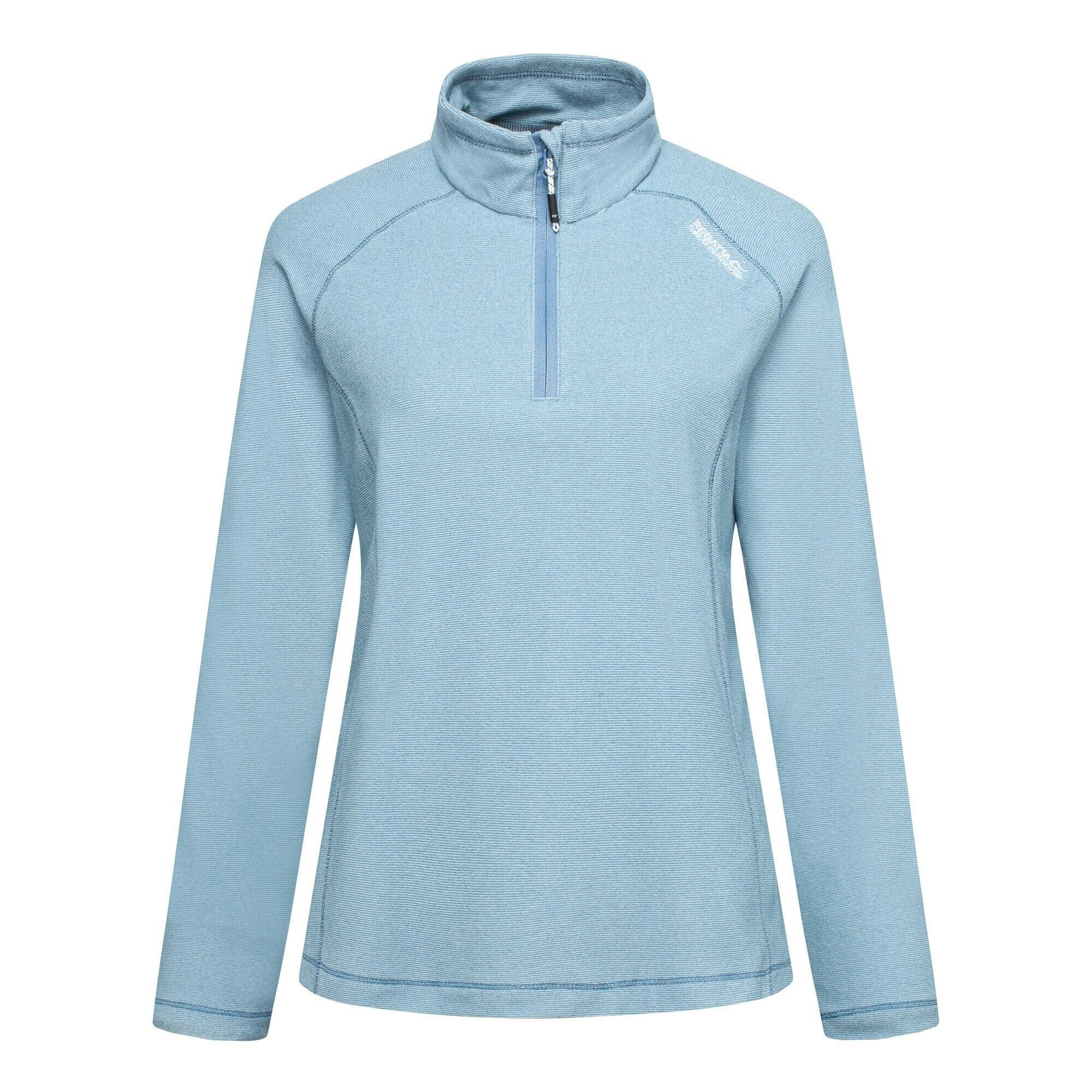 Regatta (14 Uk, Dusky Blue) Great Outdoors Womens/Ladies Montes Half Zip Fleece Top - Image 2