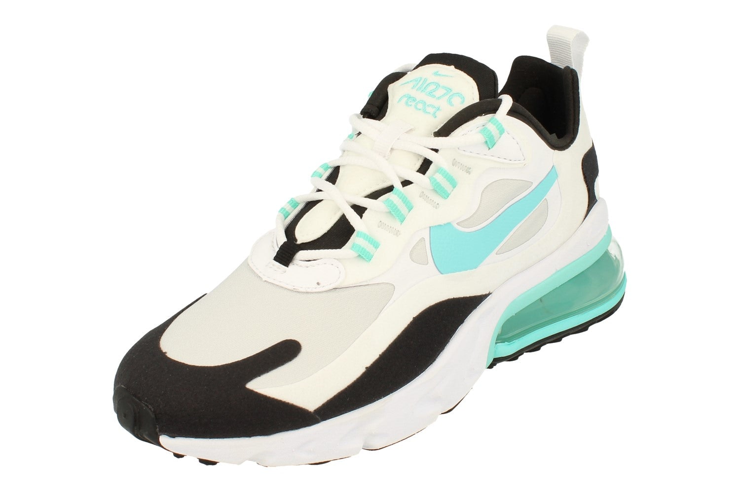 Nike Women's Green/White Air Max 270 React Cj0619 001 - Uk 4 | Us 6.5 | Eu 37.5