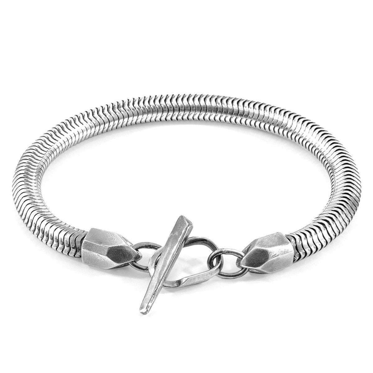 Anchor & Crew Silver Gallant Skipper Chain Bracelet - L - 23Cm