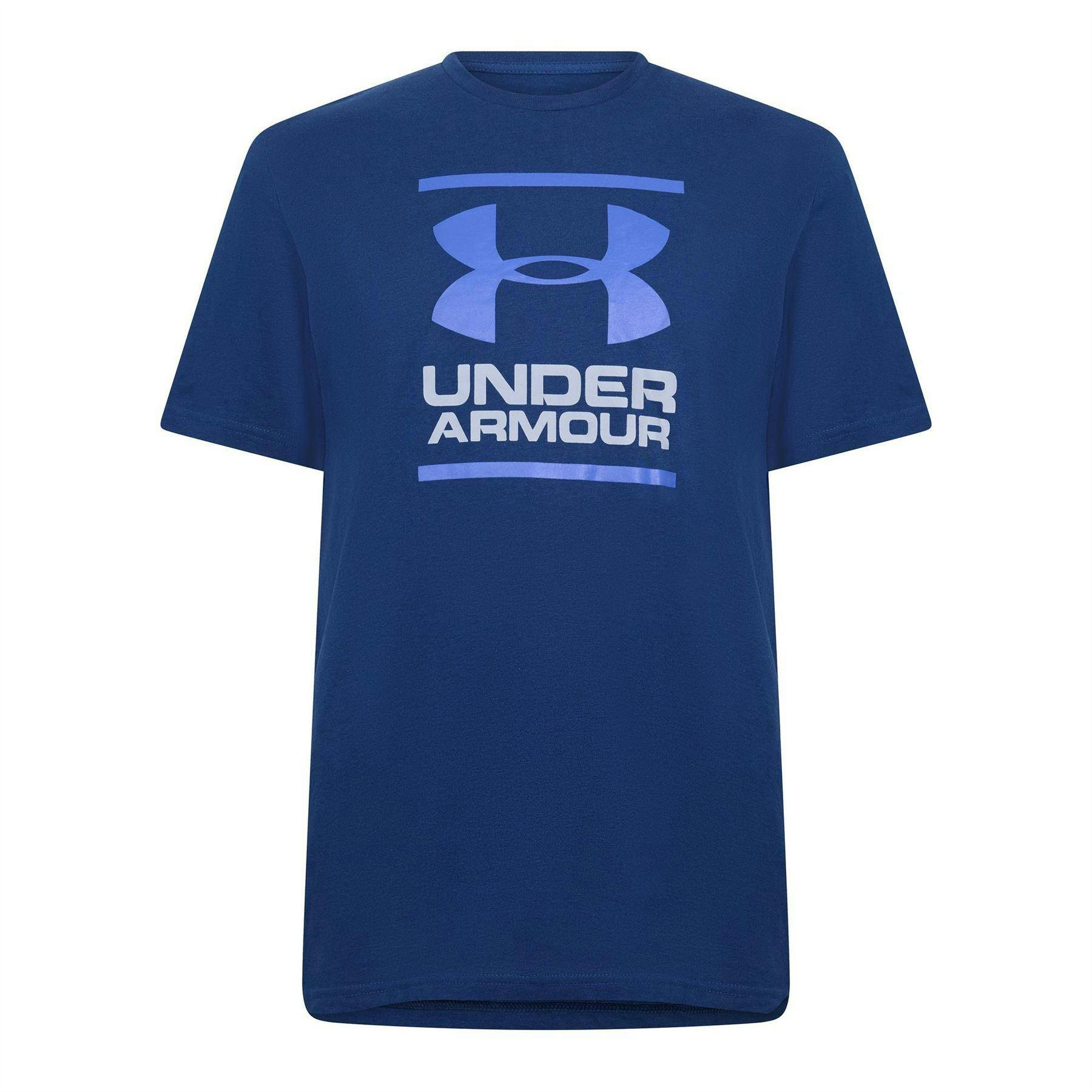 Under Armour Men's Gl Foundation Loose T-Shirt - Navy - S - Navy - 60% Cotton/40% Polyester