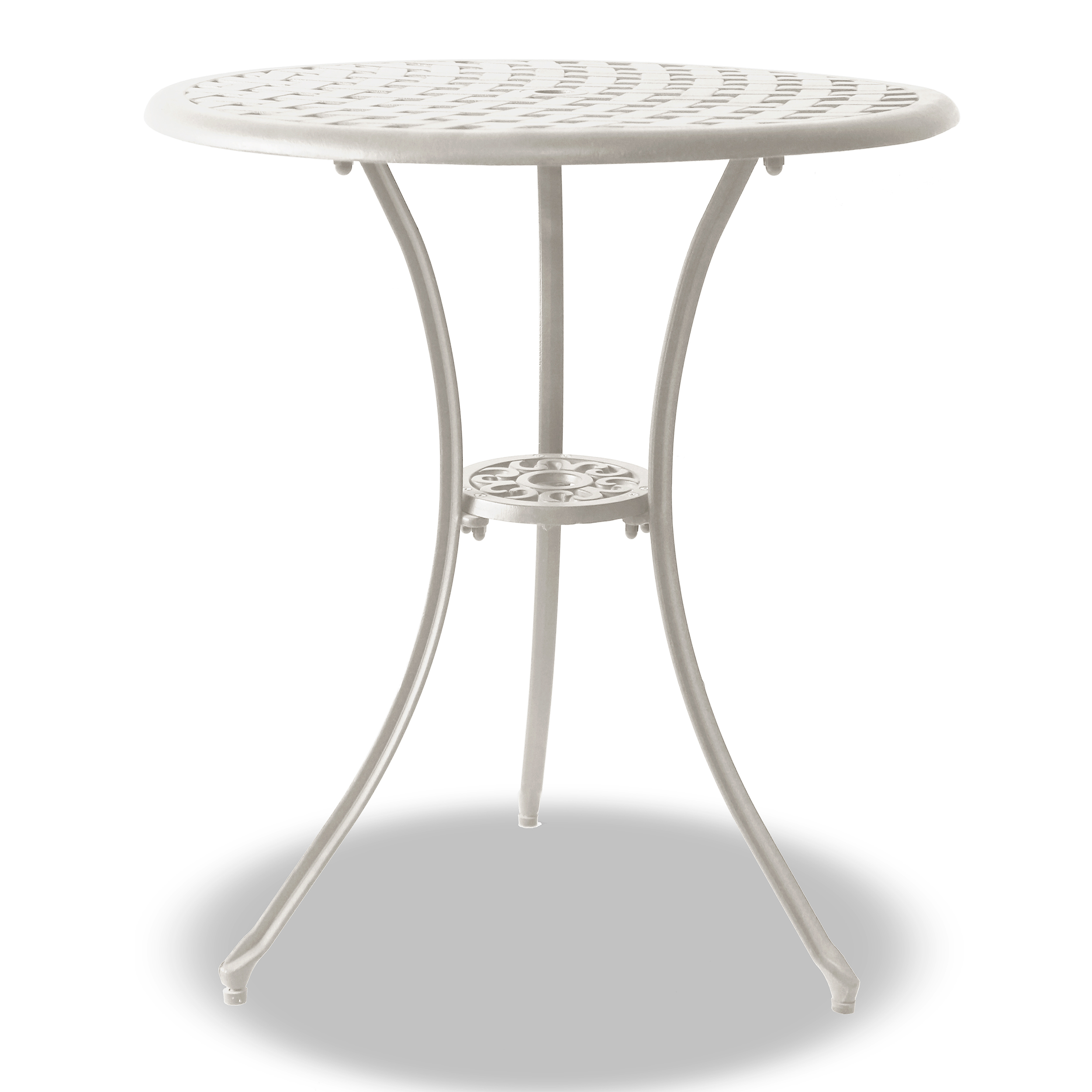 Centurion Supports White Oshowa Garden And Patio Cast Aluminium Bistro Table