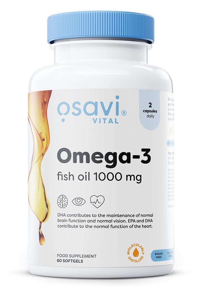 Osavi Omega-3 Fish Oil Molecularly Distilled 1000Mg Softgels - 60 Softgels / Lemon - Image 5