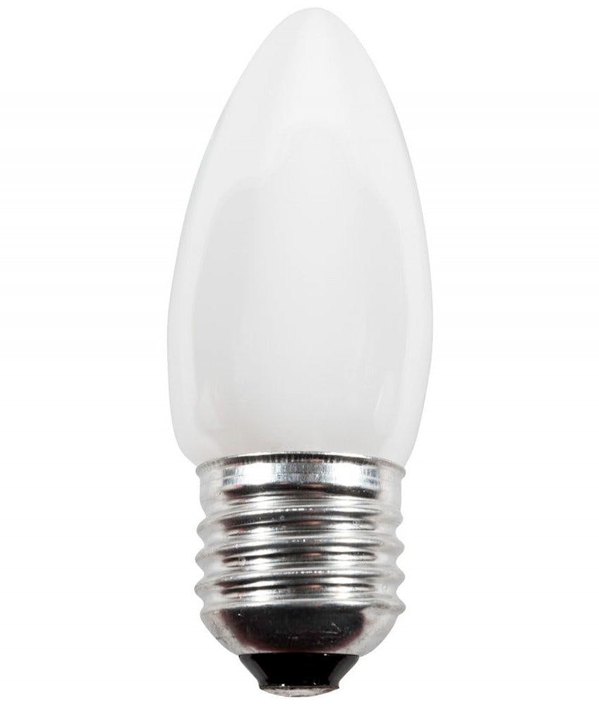 Eveready Light 10 X 40W Es E27 Opal Candle Bulbs