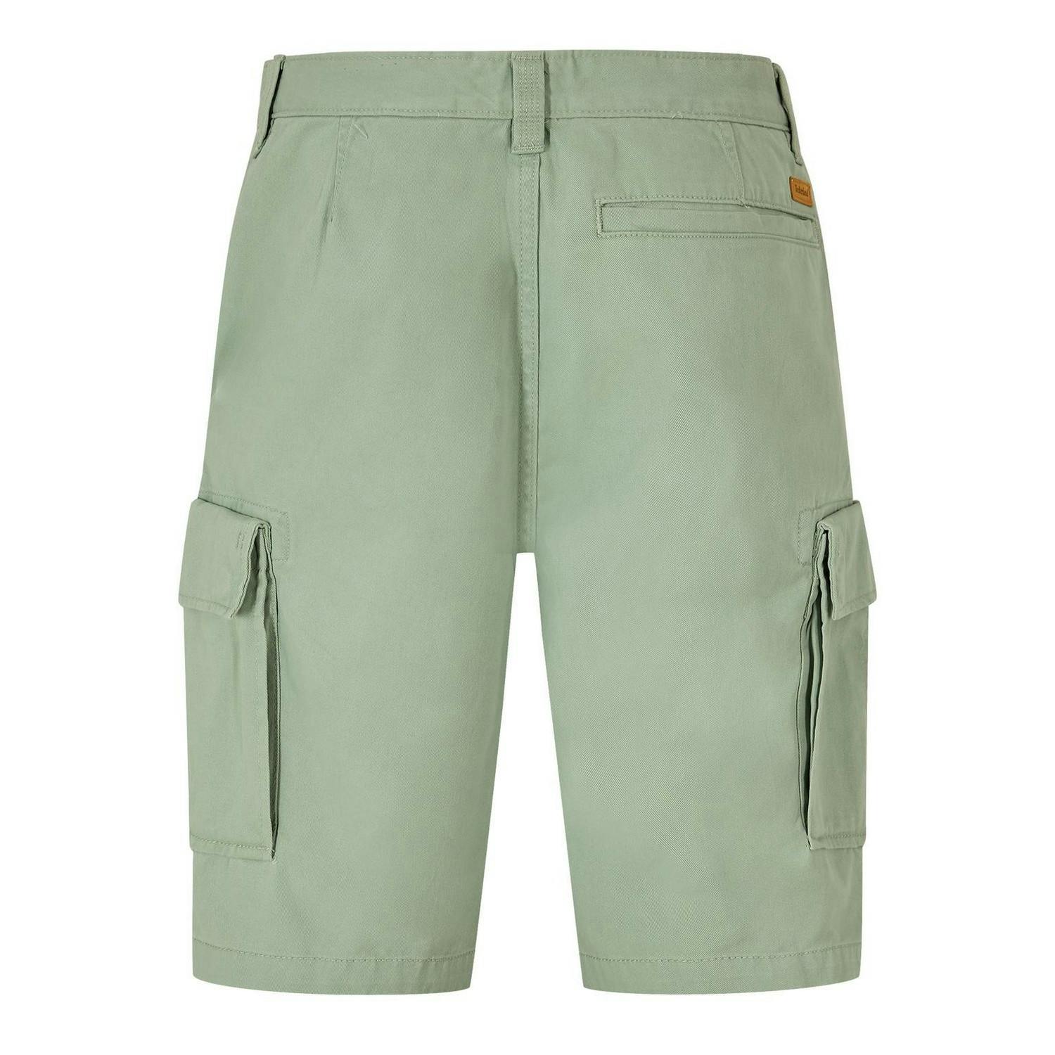 Timberland Men's Green Regular Cargo Shorts - Bay - 32R - Bay - 100% Cotton