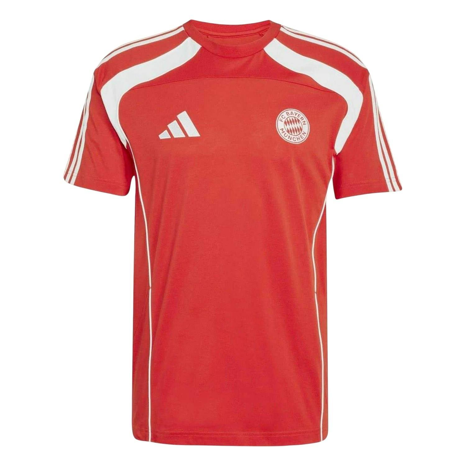 Puma Unisex Red/White Adult Fc Bayern Munich T-Shirt - S - 70% Cotton/30% Polyester