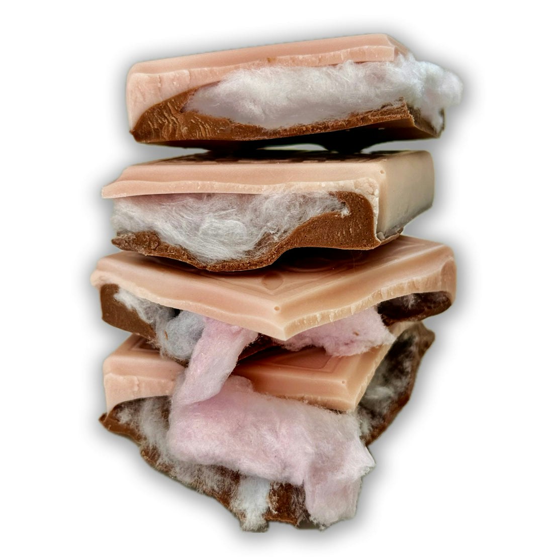 Choc On Choc White Candyfloss Filled Chocolate Bar