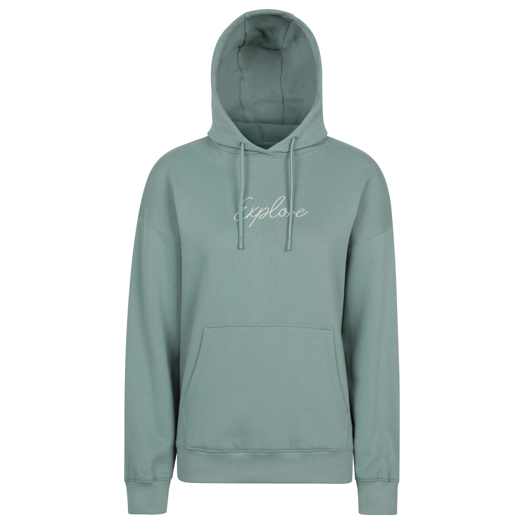 Mountain Warehouse Women's Green Explore Relaxed Fit Hoodie - Khaki - Khaki - 6 Uk