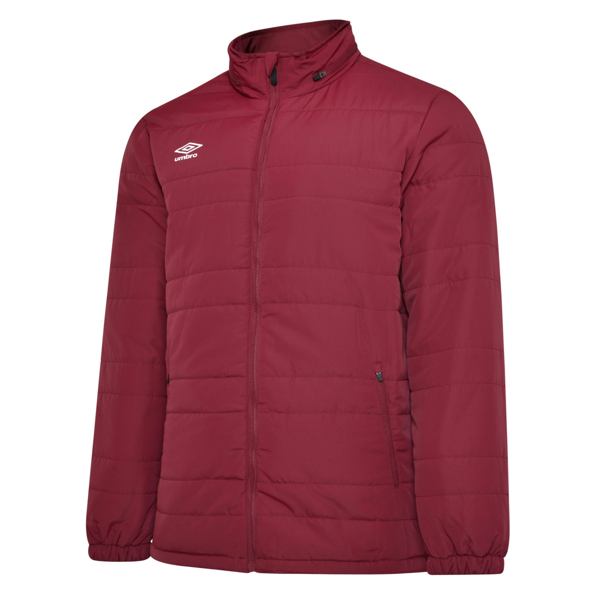 Umbro Childrens/Kids Club Essential Bench Jacket - New Claret - New Claret Size 13 Years