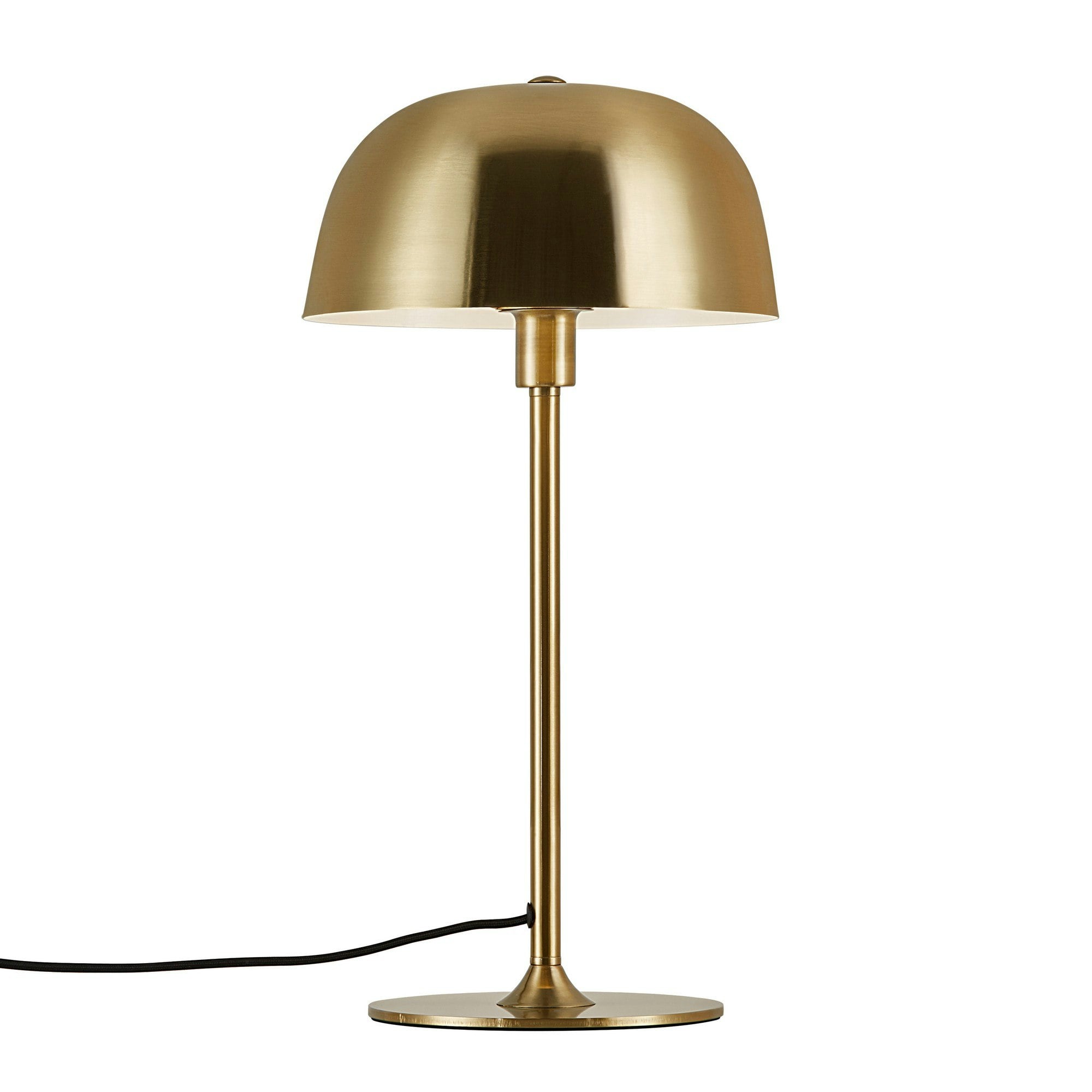 B&Q -  Cera Metal Table Lamp White Inner Brass,mains - Image 6