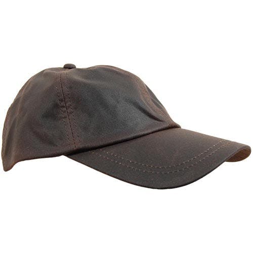 Coolandnew Brown Wax Cotton Baseball Cap