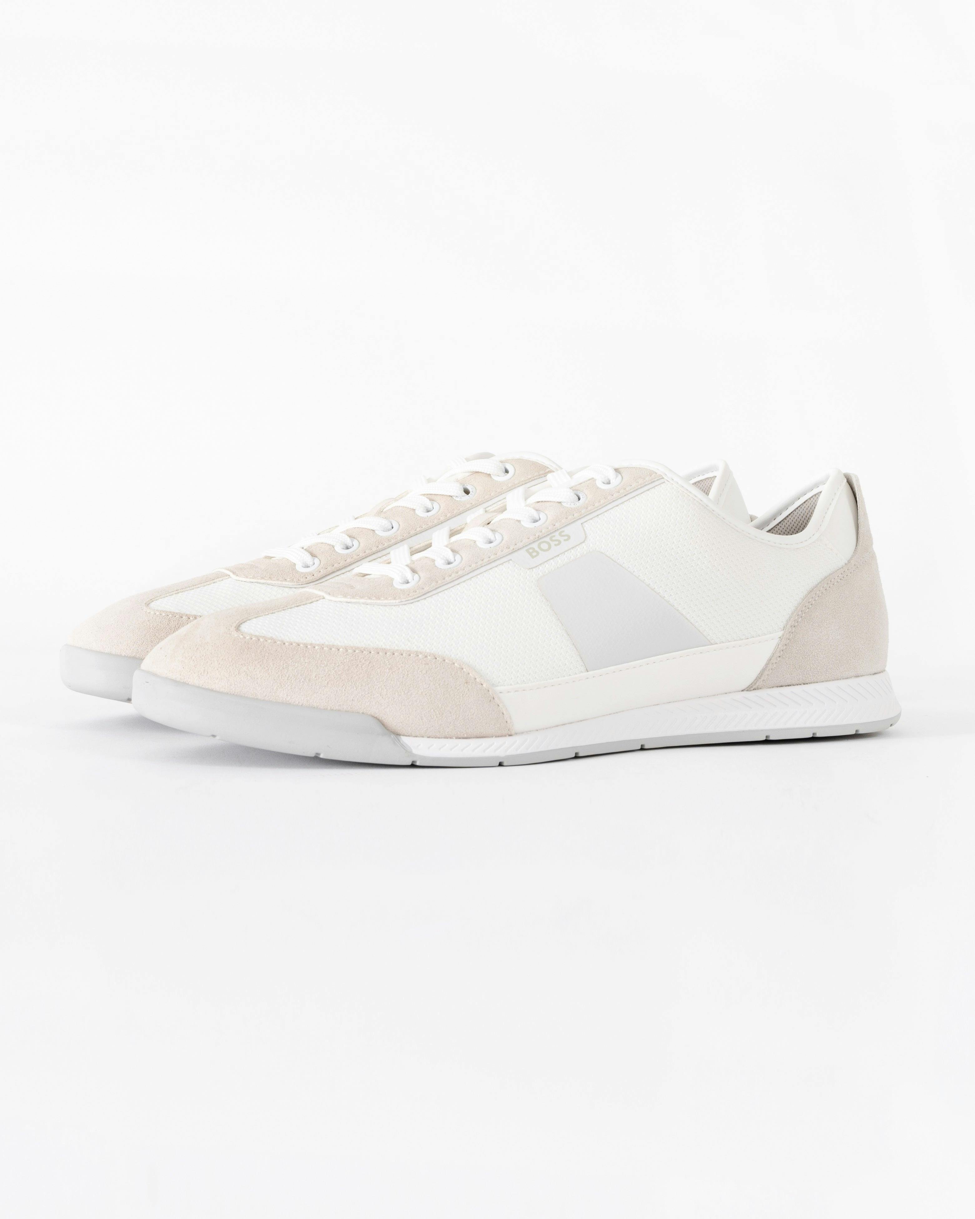 Boss Men's Orange/White Nitan Mixed Material Trainers With Ridged Outsole - 100 - 100 - Uk10 Eu44 Us11