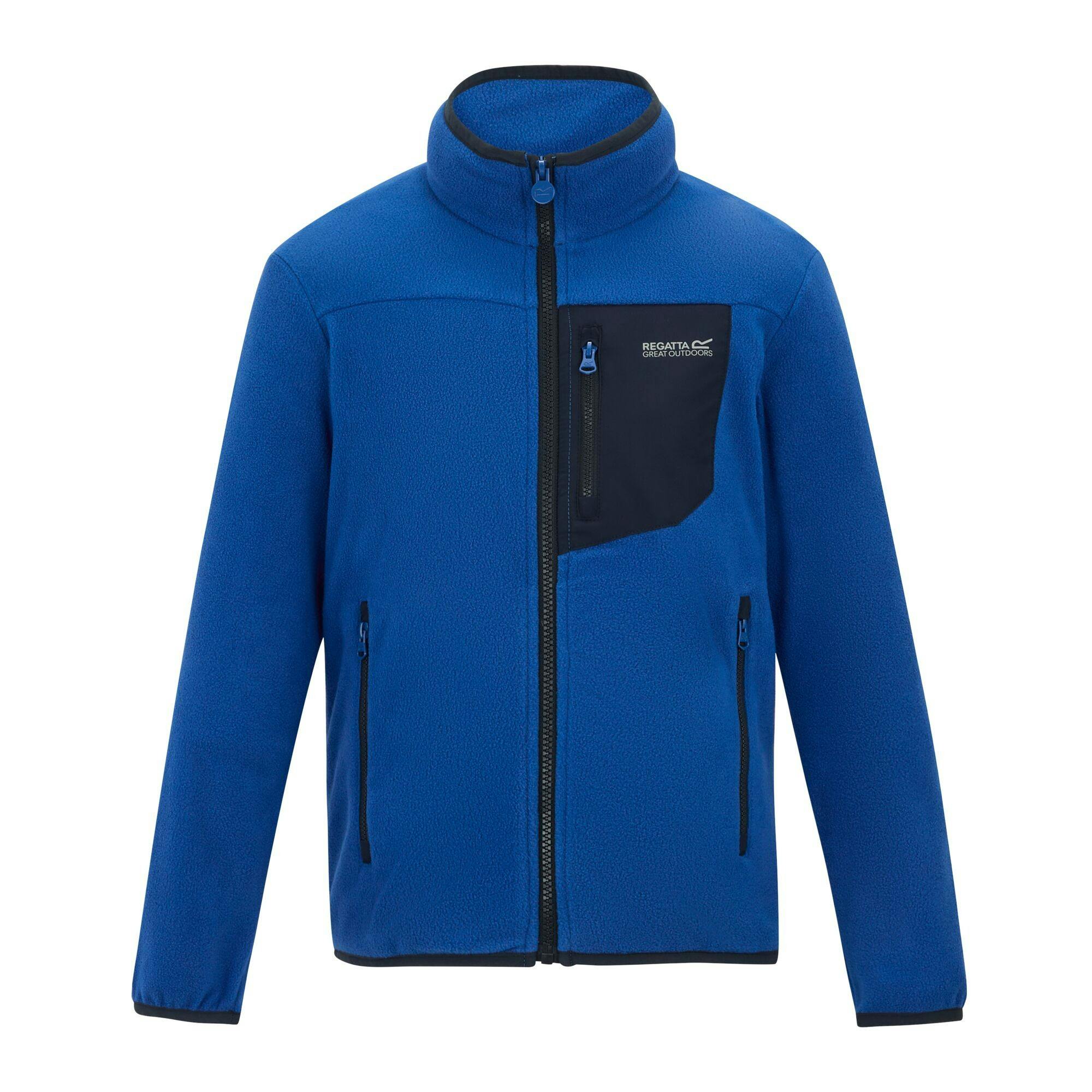 Regatta Blue Kids Frankie Full Zip Fleece Jacket - Olympian - 13 Years - Olympian - 80% Polyester/20% Recycled Polyester