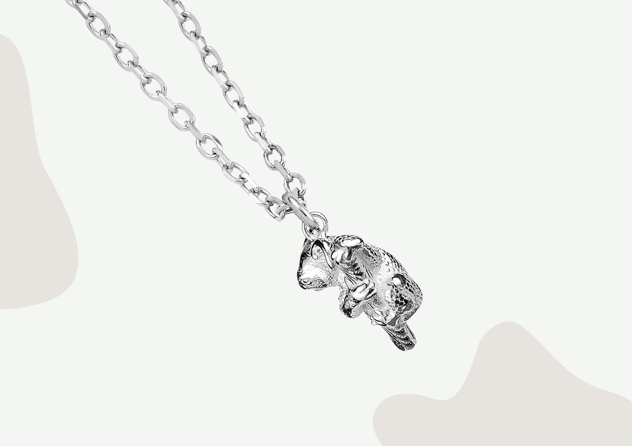 Mylee London Silver Koala Necklace - Personalised - No