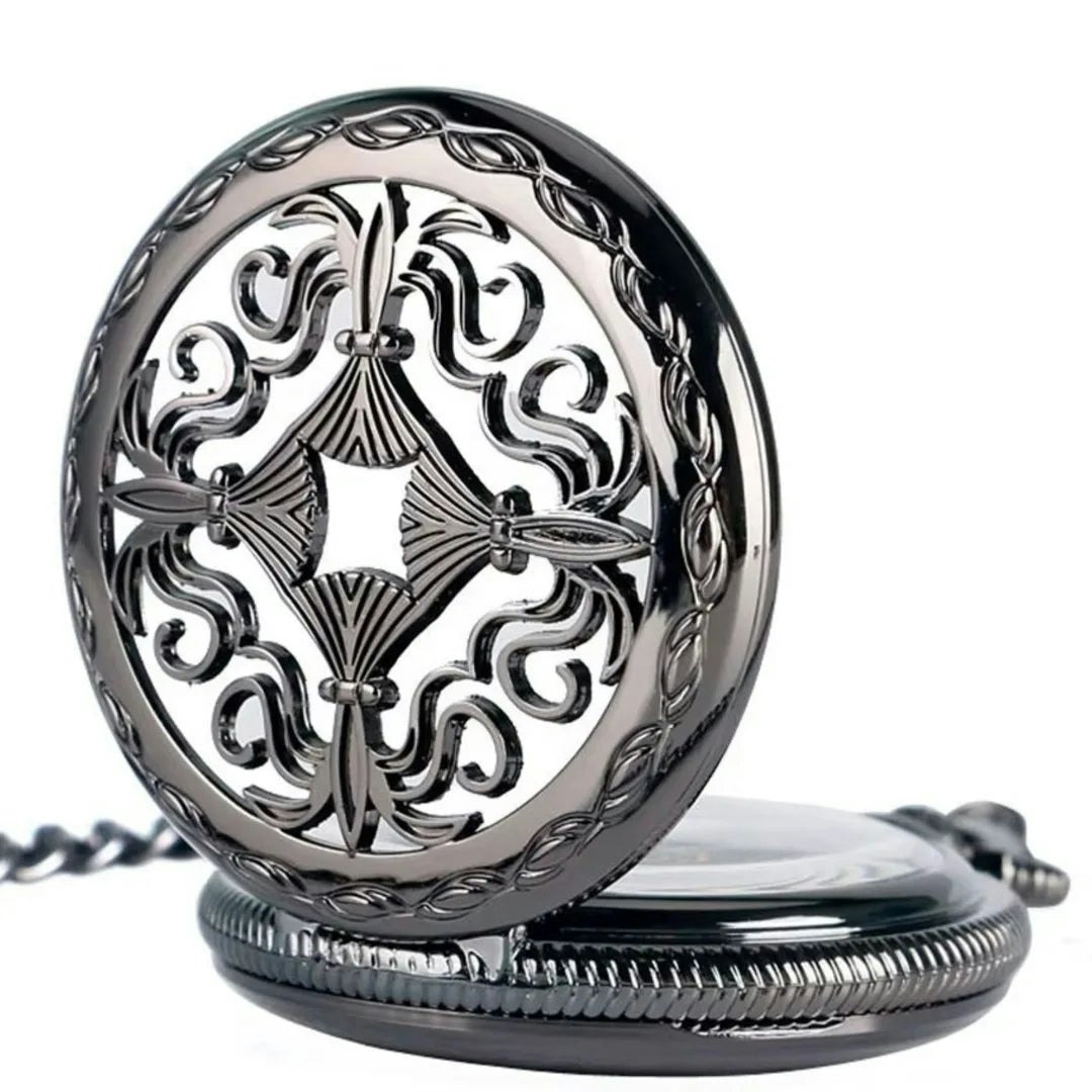 Truclothing Mechanical Skeleton Antique Brass Vintage Pocket Watch
