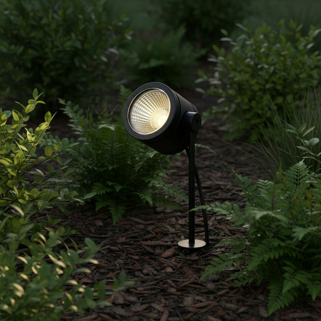 Ultra Beam Lighting Black/Light 9 Watt Led Mains Powered Garden Spike