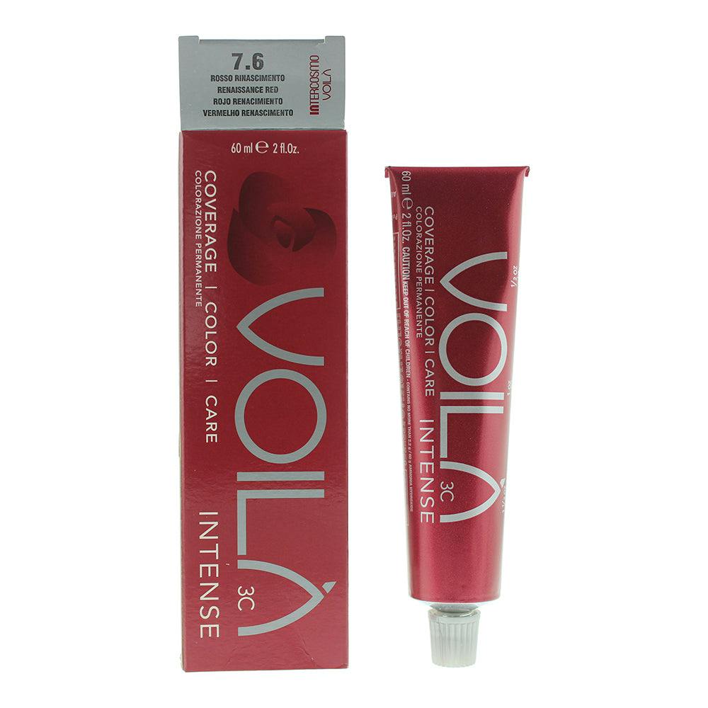 Intercosmo Voil? 3C Intense 7.6 Renaissance Red Hair Colour 60Ml - Image 4