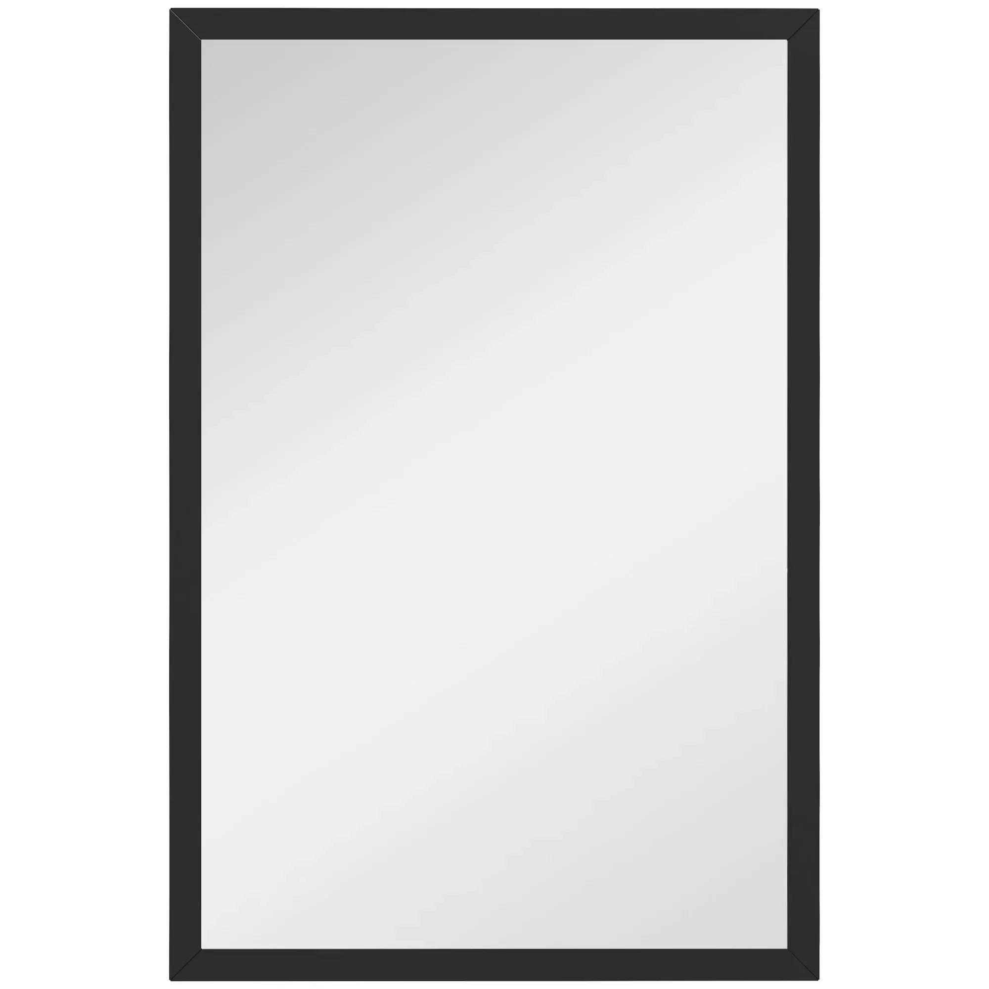 Homcom 60X40cm Wall Bathroom Mirror For Home Decor, Vanity Mirror, Black - Image 7