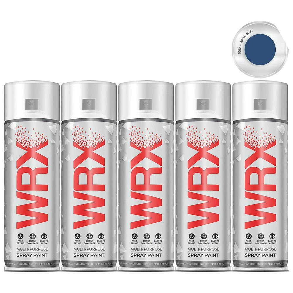 Rackhams Blue 5X Wrx Royal Spray Paint 400Ml - Image 7