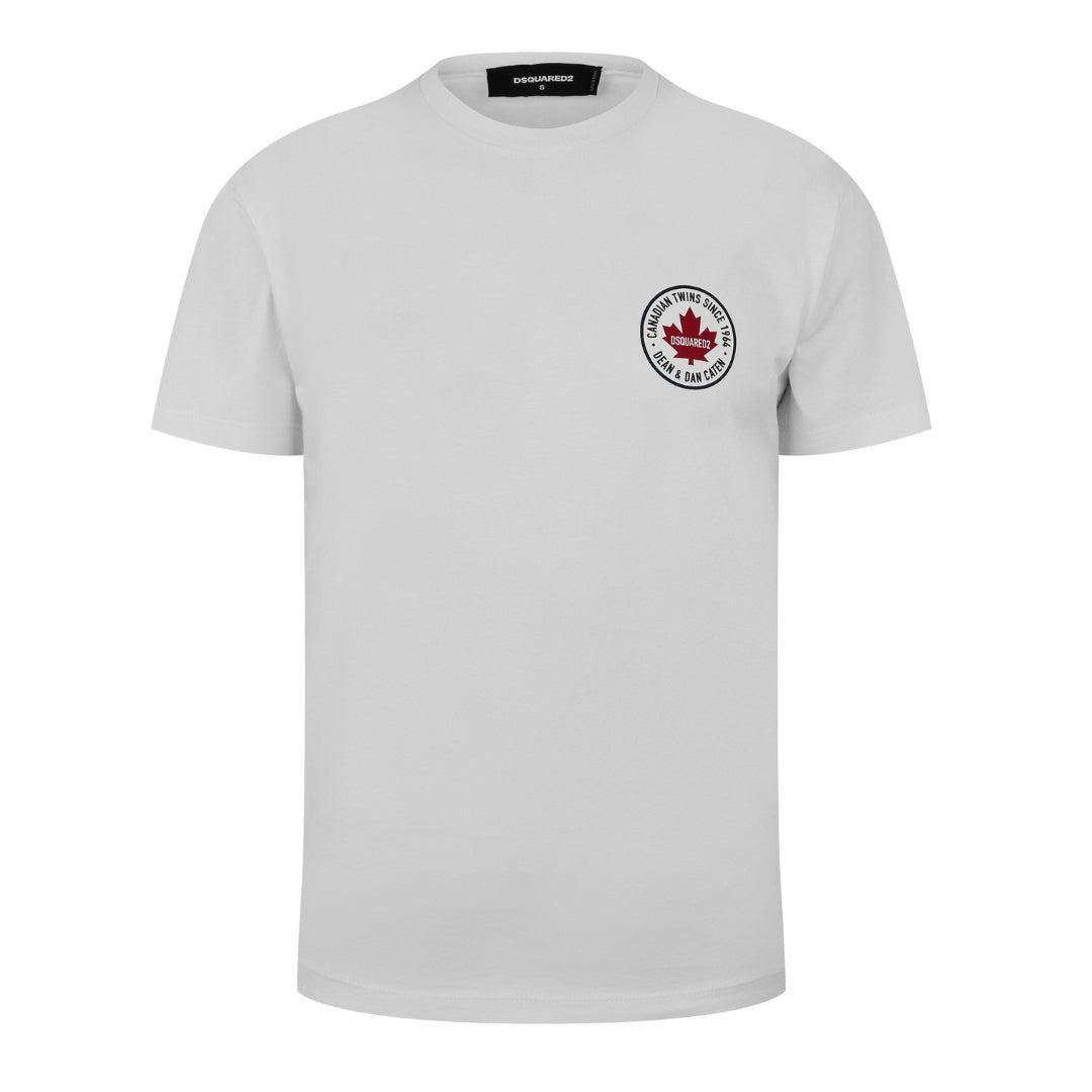 Dsquared2 Unisex White Adult Cotton Casual T-Shirt - S - 100% Cotton