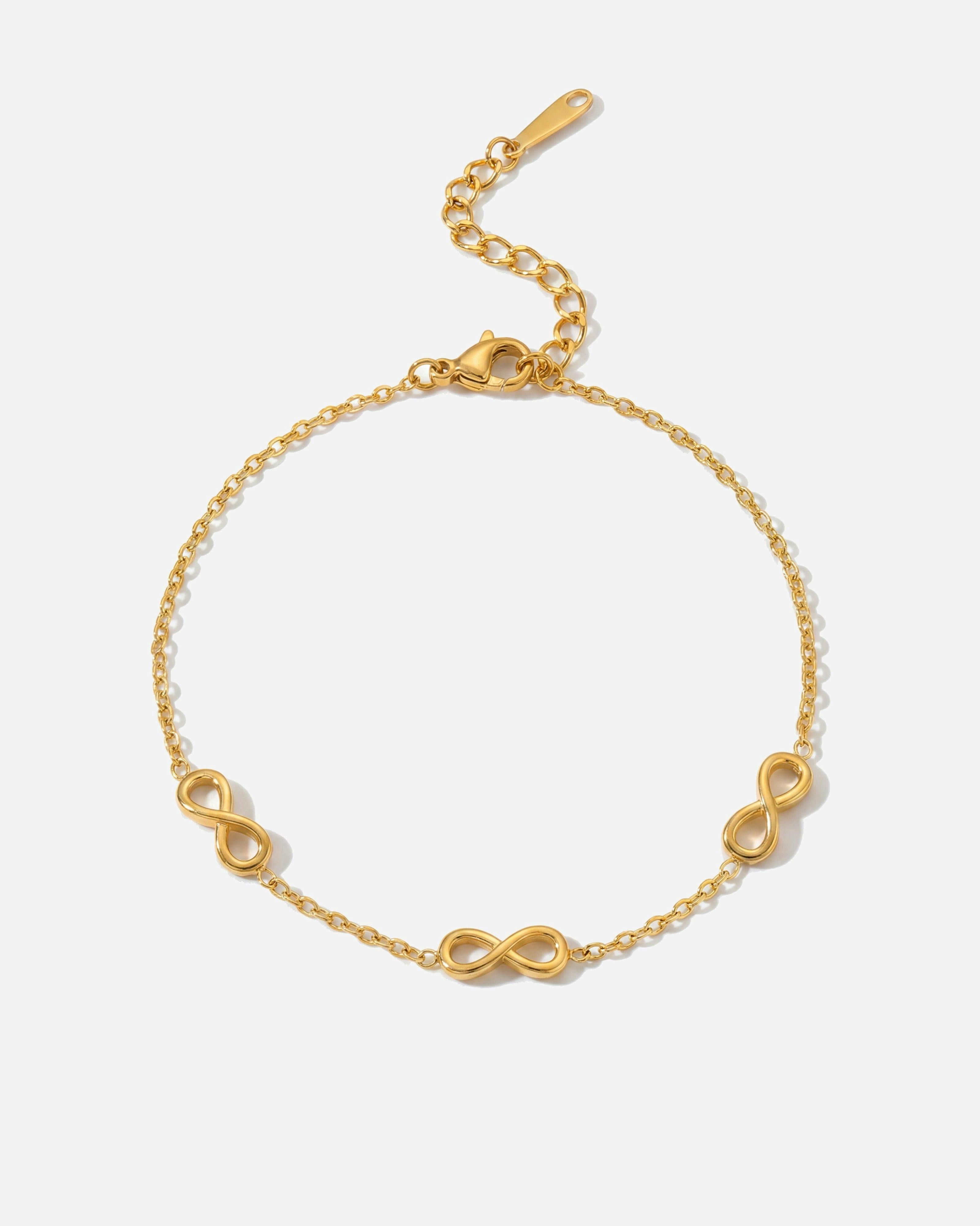 Elk & Bloom Gold 14K Infinity Loop Chain Bracelet - No Thank You
